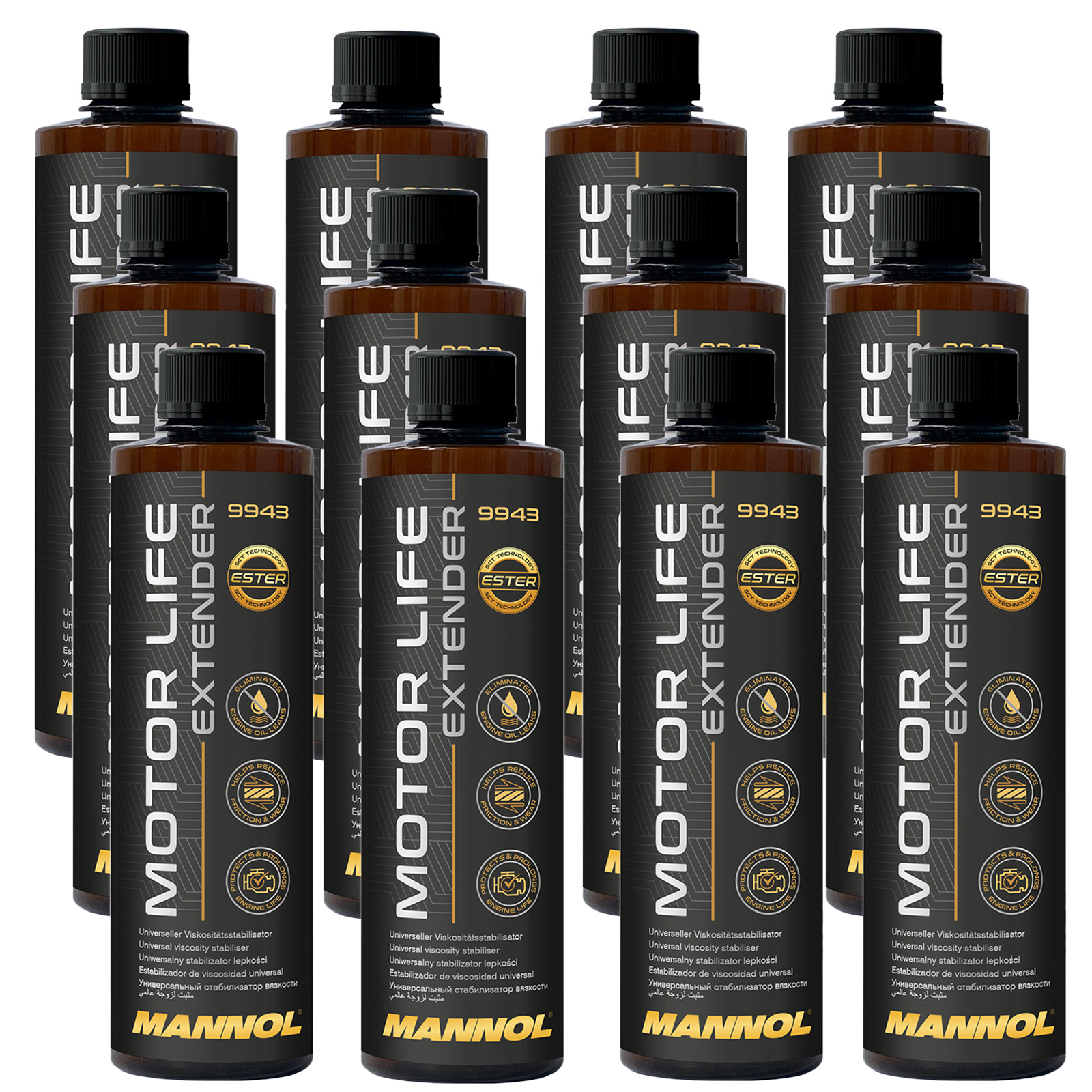 12x 450 ml Mannol Motor Life Extender