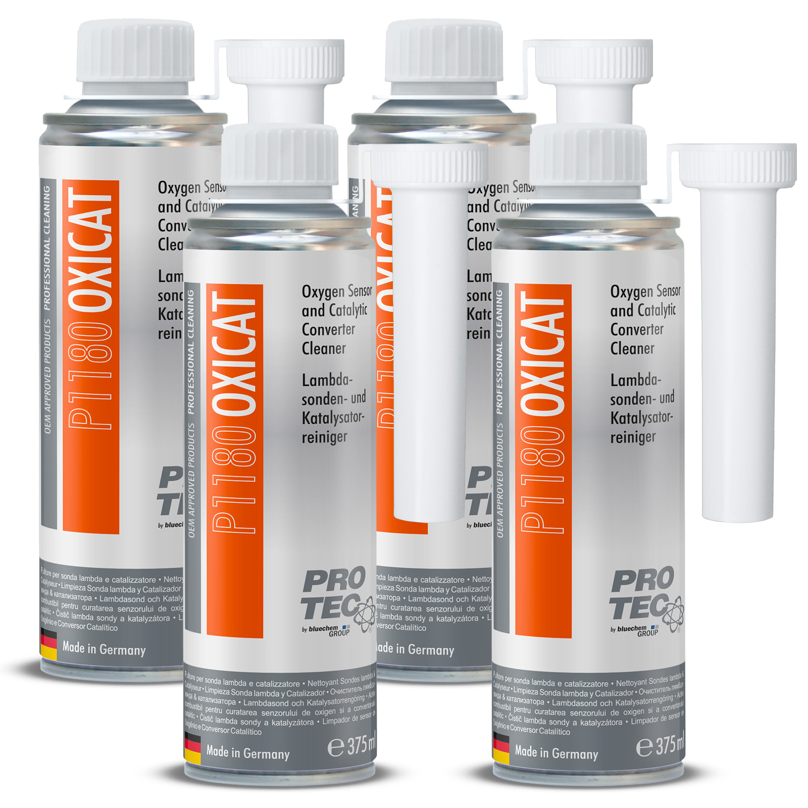 4x 375ml Pro-Tec OXICAT Hochleistungsreiniger für Katalysatoren & La...