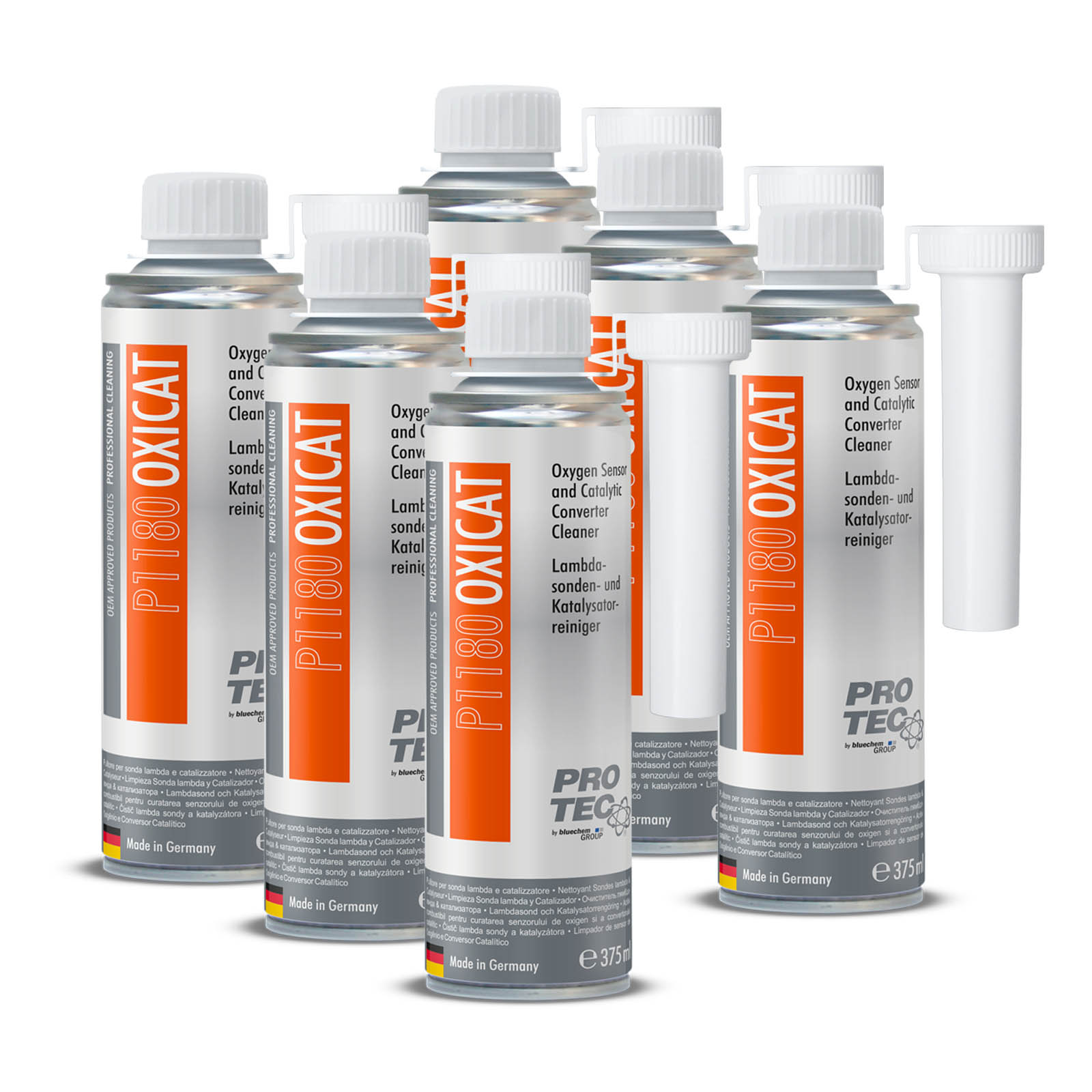 6x 375ml Pro-Tec OXICAT Hochleistungsreiniger für Katalysatoren & La...