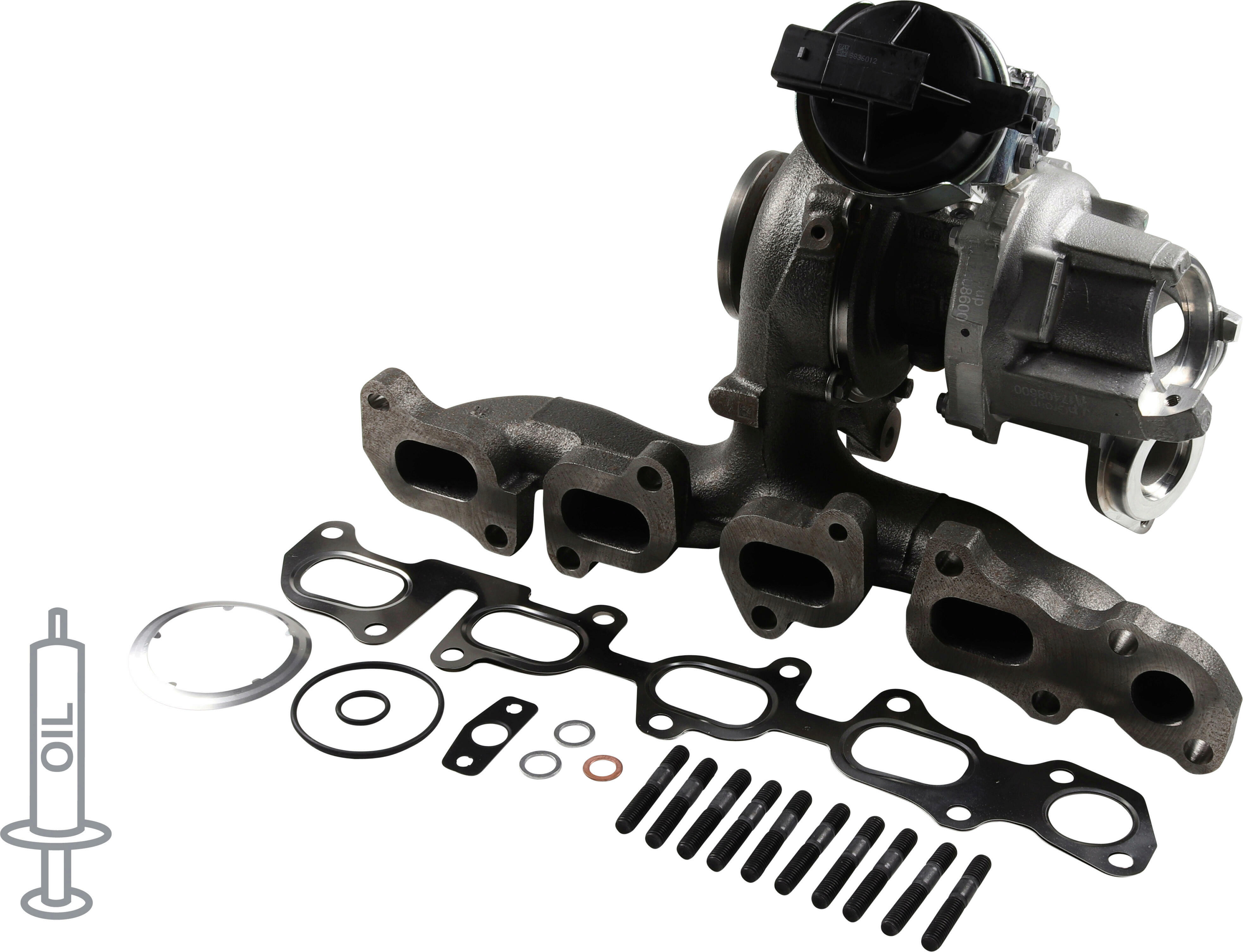 Abgas Laderlader Aufladung passend für VW Passat B8 Skoda Octavia Golf 7 Tiguan