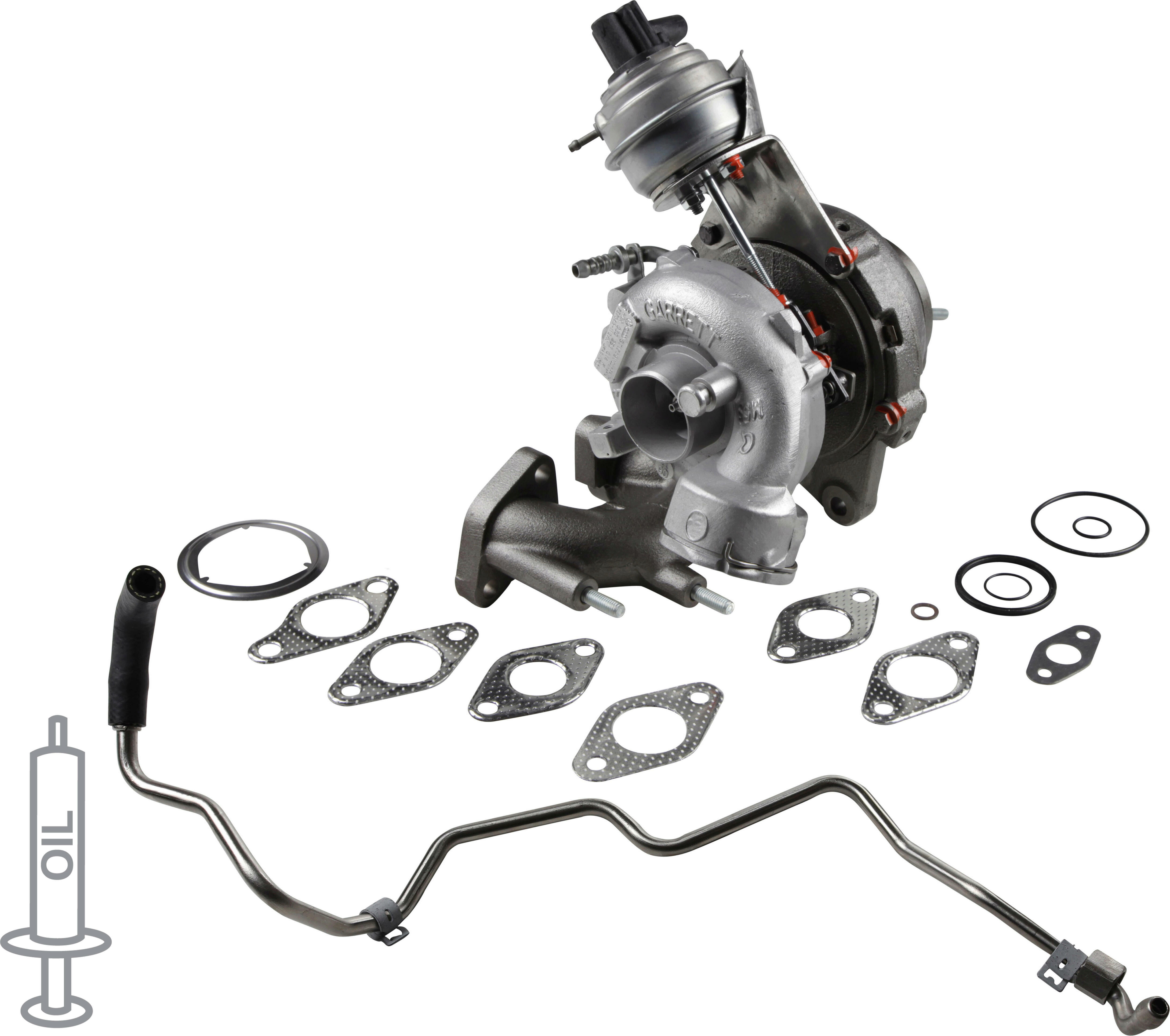Abgas Laderlader Aufladung passend für VW Passat B6 Skoda Audi A3 Golf Touran