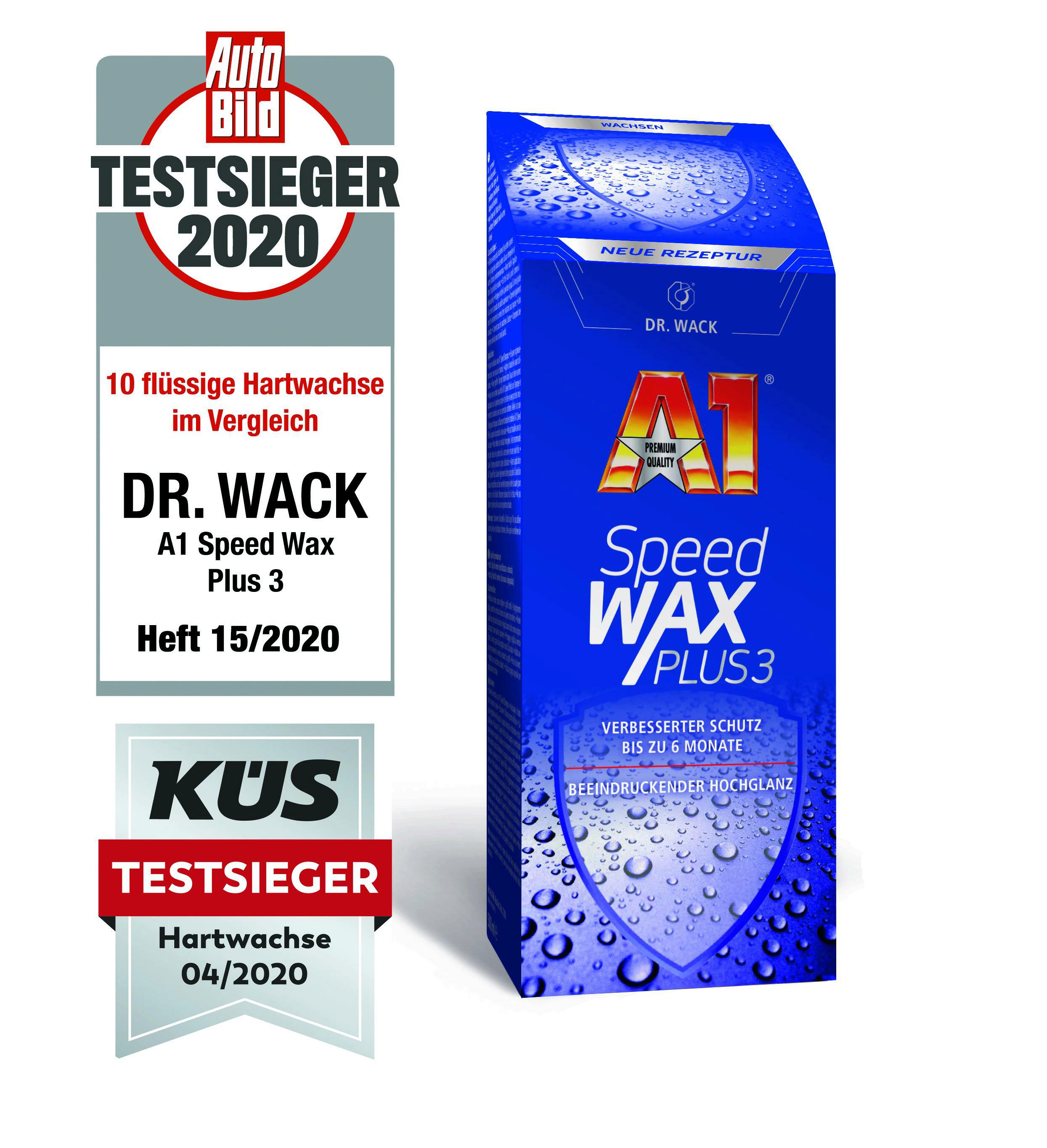 DR. WACK A1 Speed Wax Plus 3 Wachs Lack Pflege Versiegelung