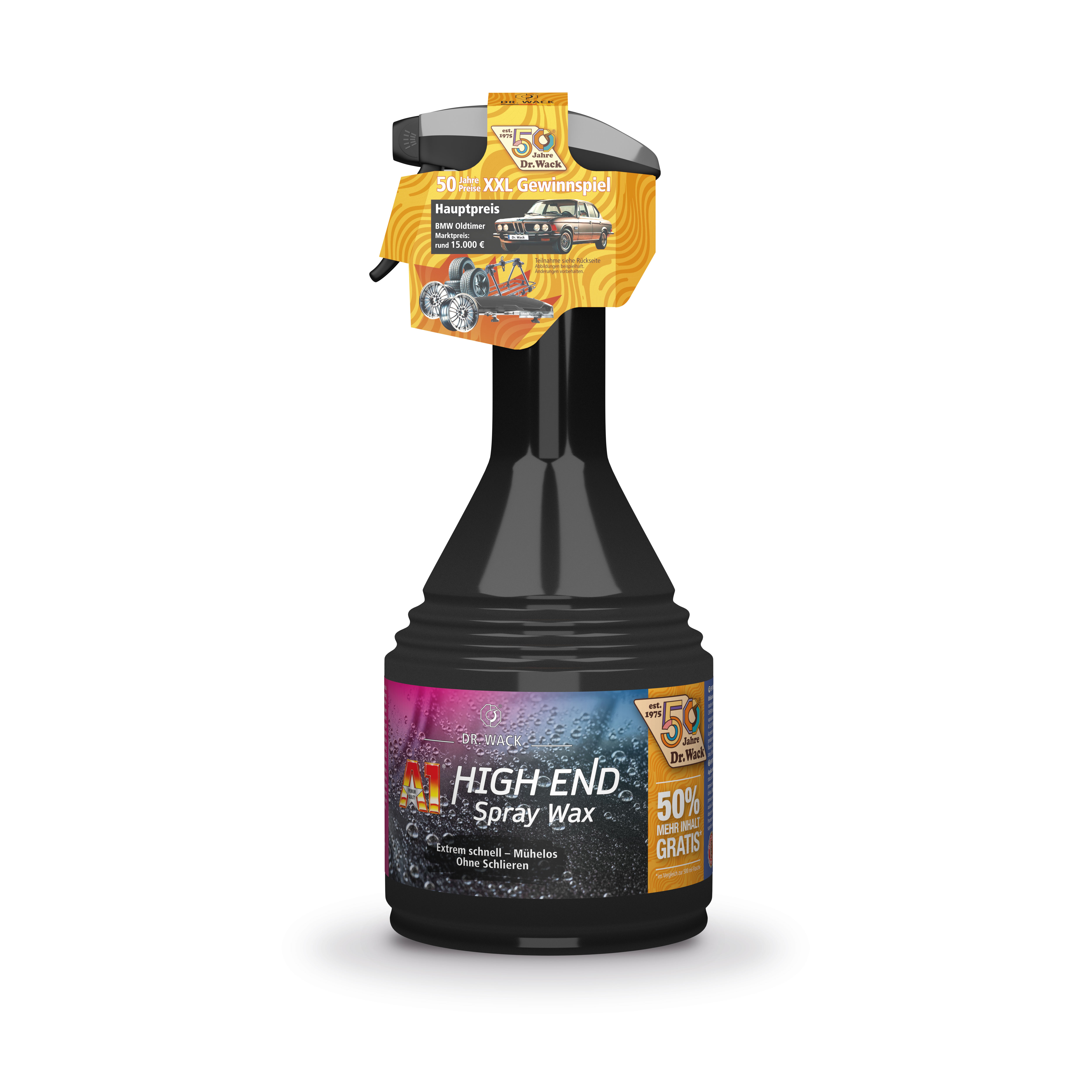 750ml Dr. Wack A1 HIGH END Spray Wax 2682 Abperl-Effekt Limited Edition 2025