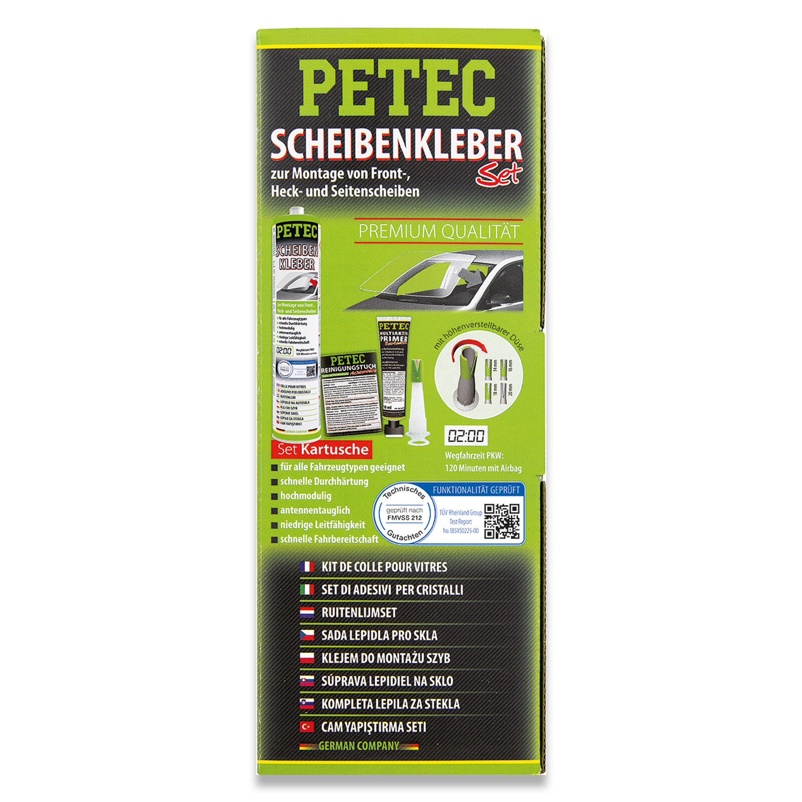 PETEC Scheibenkleber Set