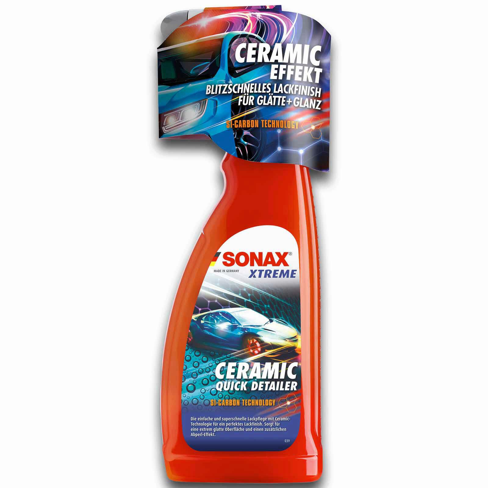 3x 750ml Sonax Xtreme Ceramic Quick Detailer Spray Lackpflege Hochglanz