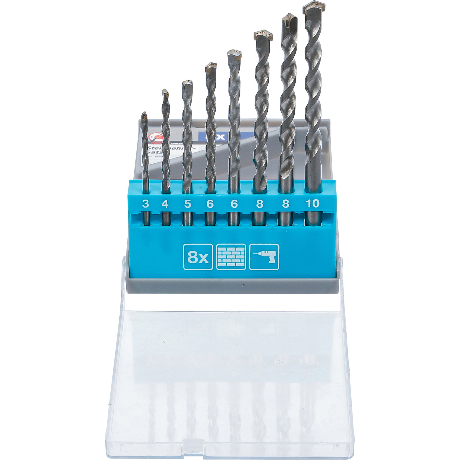 BGS Do it Yourself Steinbohrer-Satz 3 - 10 mm 8tlg. Beton Naturstein Mauerwerk