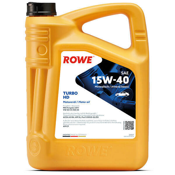 5L ROWE HIGHTEC TURBO HD 15W-40 Motoröl