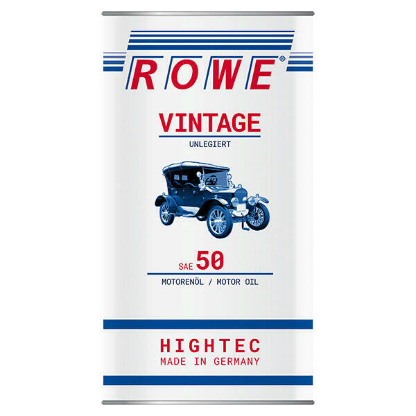 5L ROWE HIGHTEC VINTAGE SAE 50 UNLEGIERT MOTORÖL