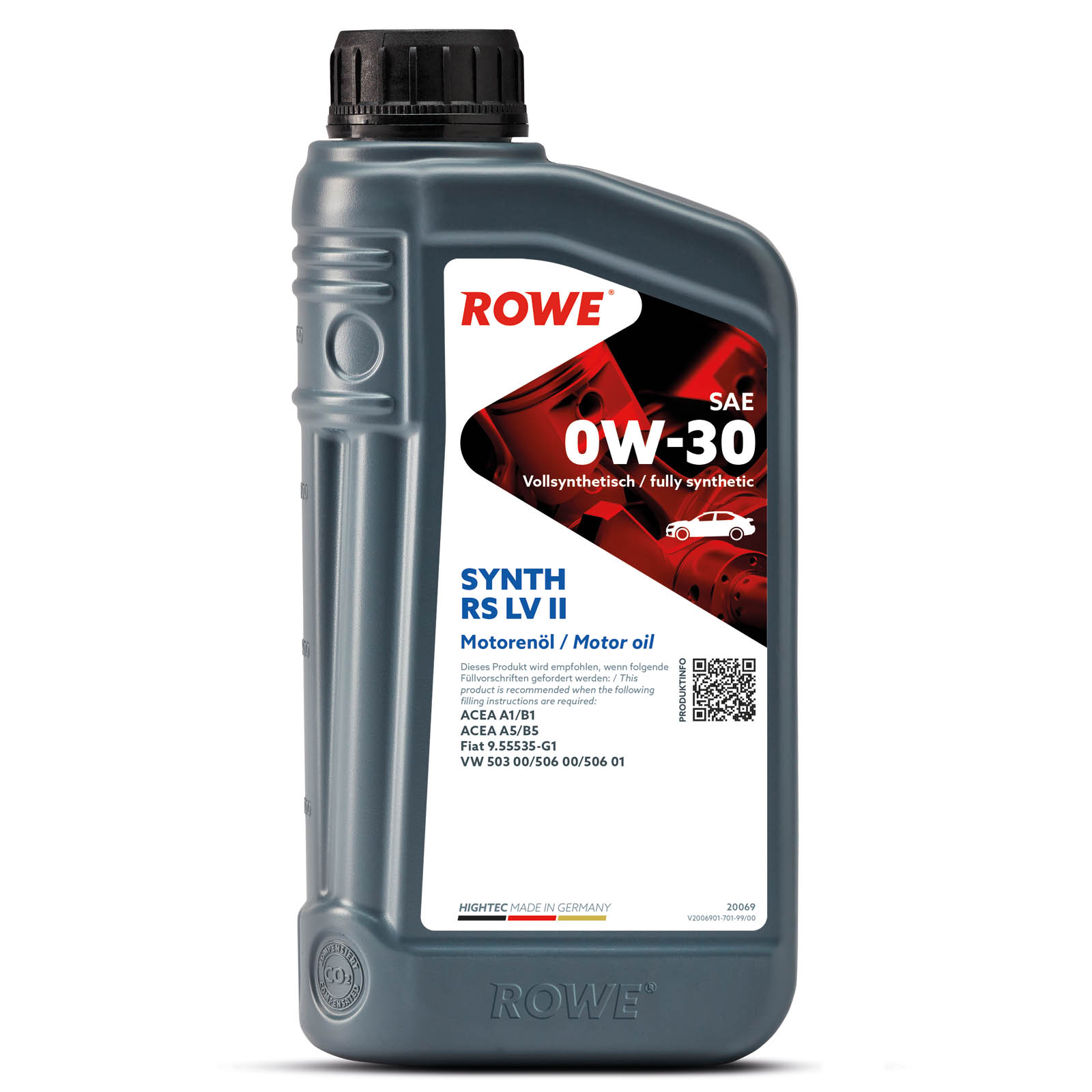 2x 1L ROWE Motoröl HIGHTEC SYNTH RS SAE 0W-30 LV II 20069-0010-99