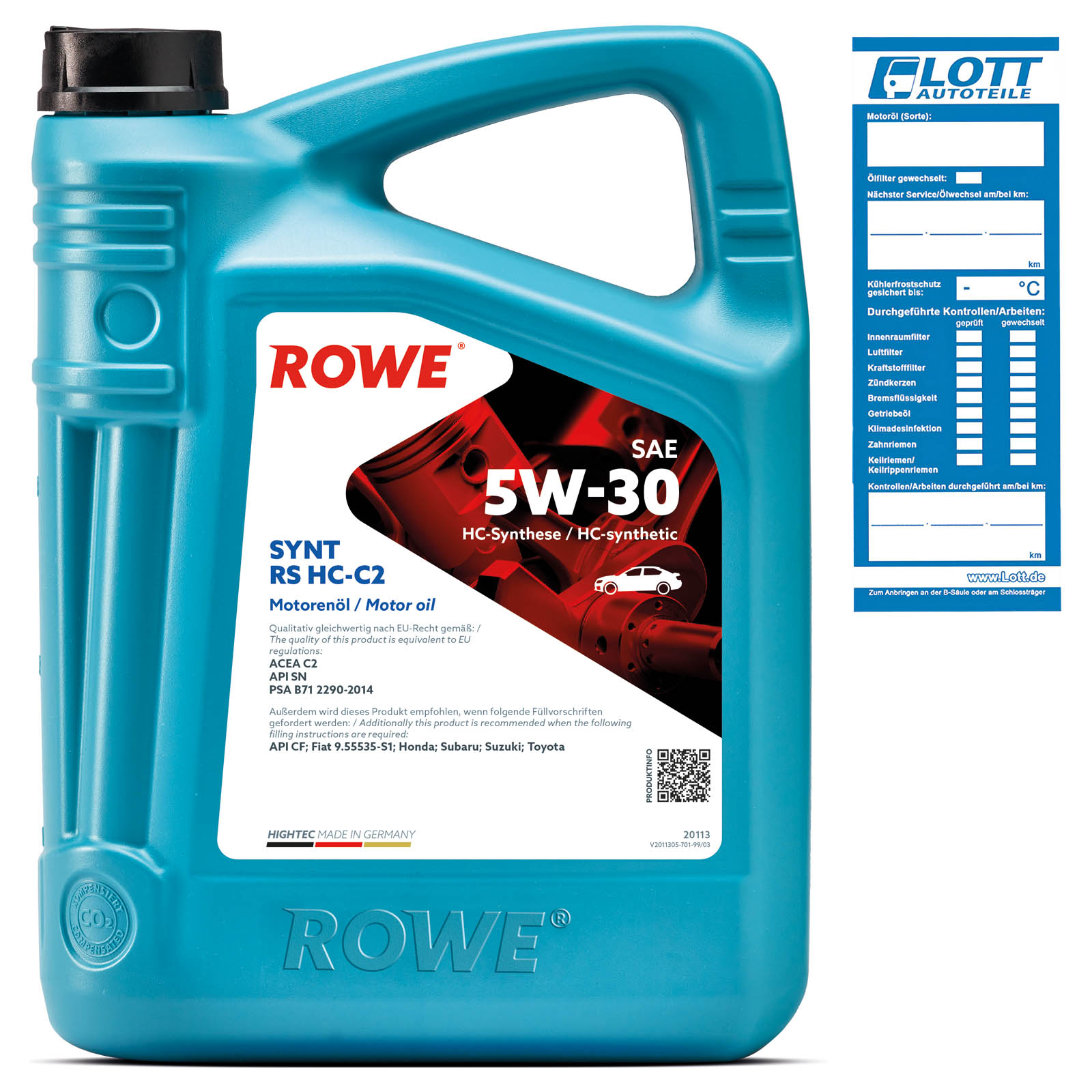 5L ROWE HIGHTEC SYNT RS SAE 5W-30