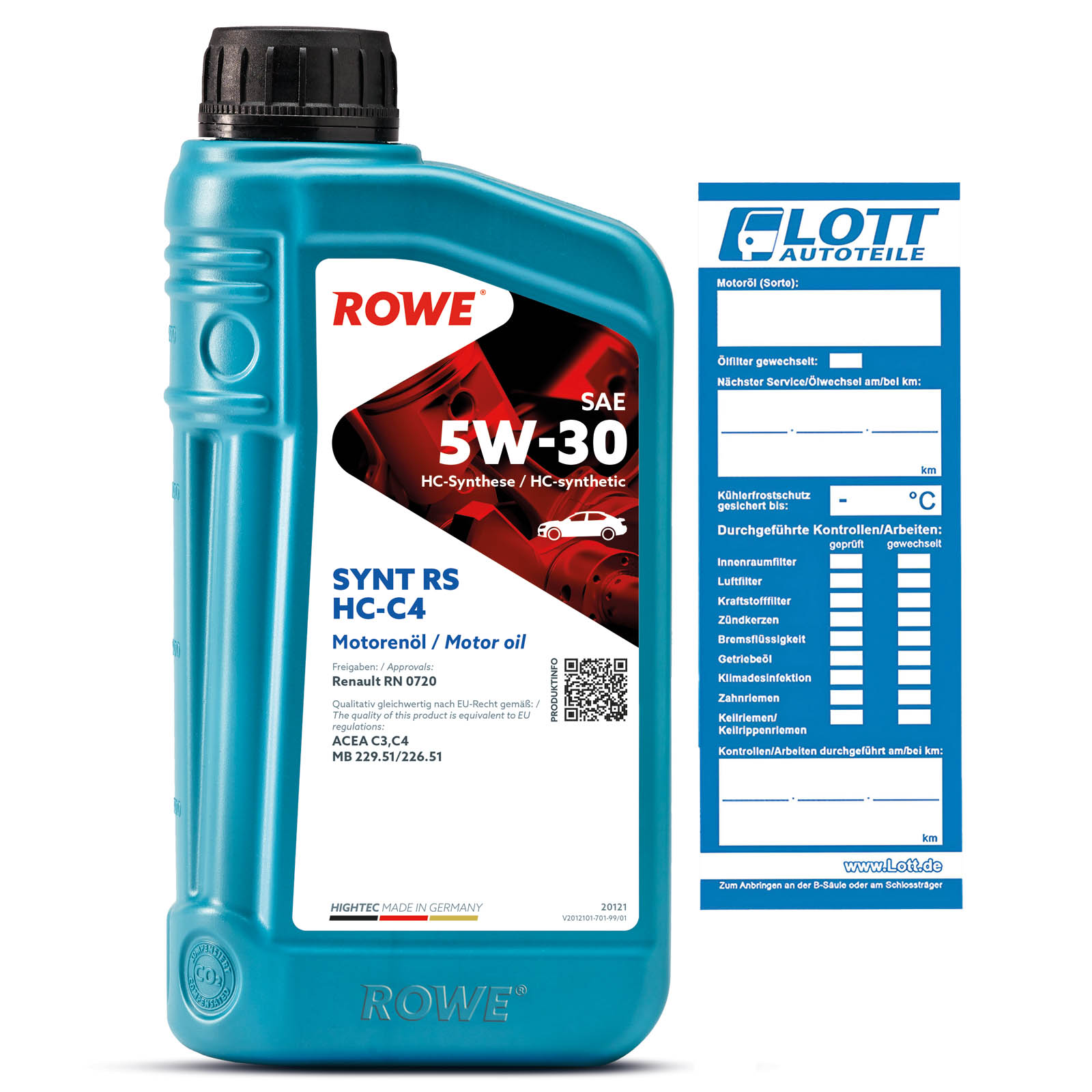 1L ROWE HIGHTEC SYNT RS SAE 5W-30 HC-C4
