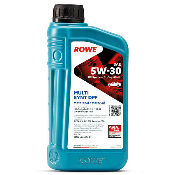 1L ROWE MOTORÖL HIGHTEC MULTI SYNT DPF 5W-30