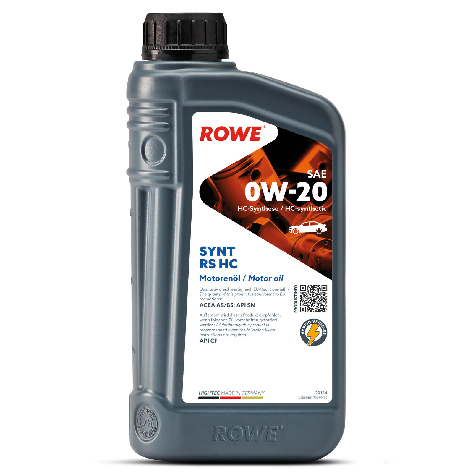 4x 1L ROWE Motoröl HIGHTEC SYNT RS HC SAE 0W-20 20134-0010-99