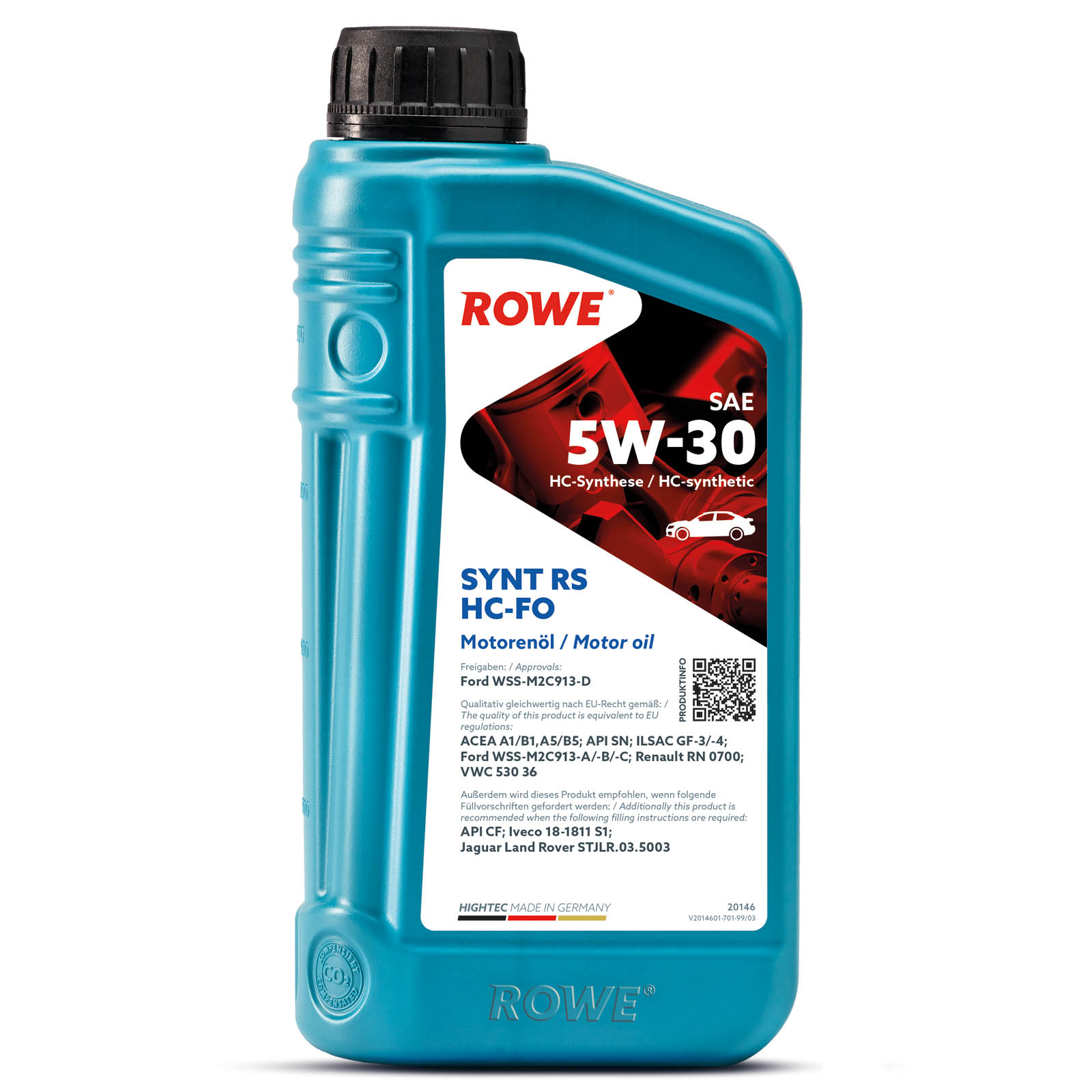 ROWE Motoröl 1L Liter HIGHTEC SYNT RS SAE 5W-30 HC-FO