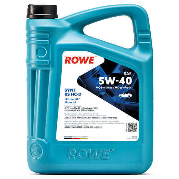 5L Rowe HIGHTEC SYNT RS HC-D SAE 5W-40 5L