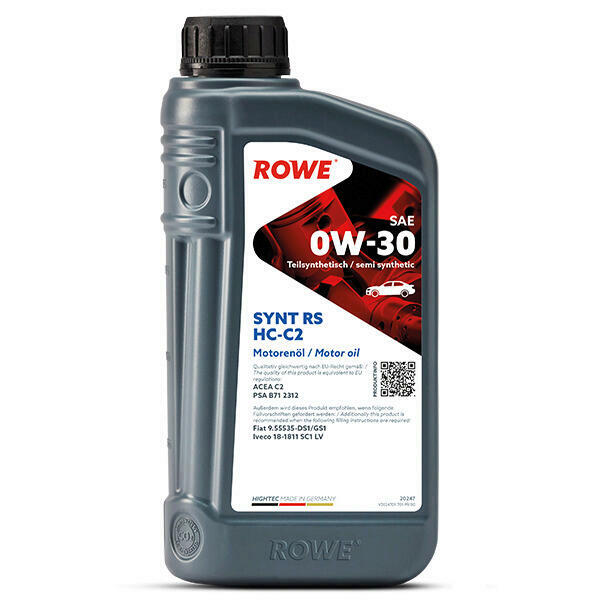 1L ROWE HIGHTEC SYNT RS SAE 0W-30 HC-C2 Motoröl