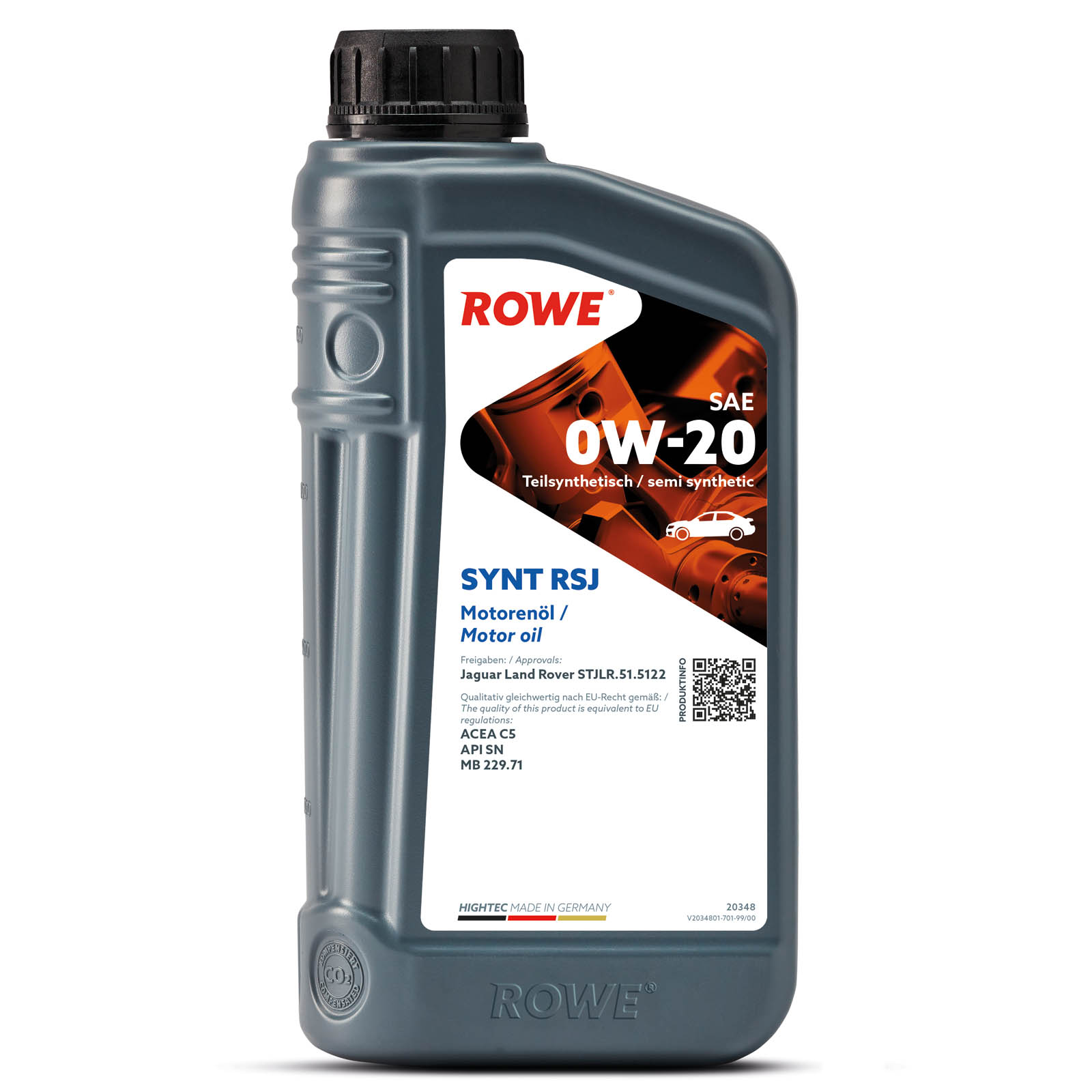 3x 1L ROWE Motoröl HIGHTEC SYNT RSJ SAE 0W-20 20348-0010-99