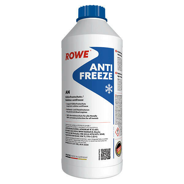 1,5L ROWE HIGHTEC ANTIFREEZE AN AG11 Kühlerfrostschutz Konzentrat