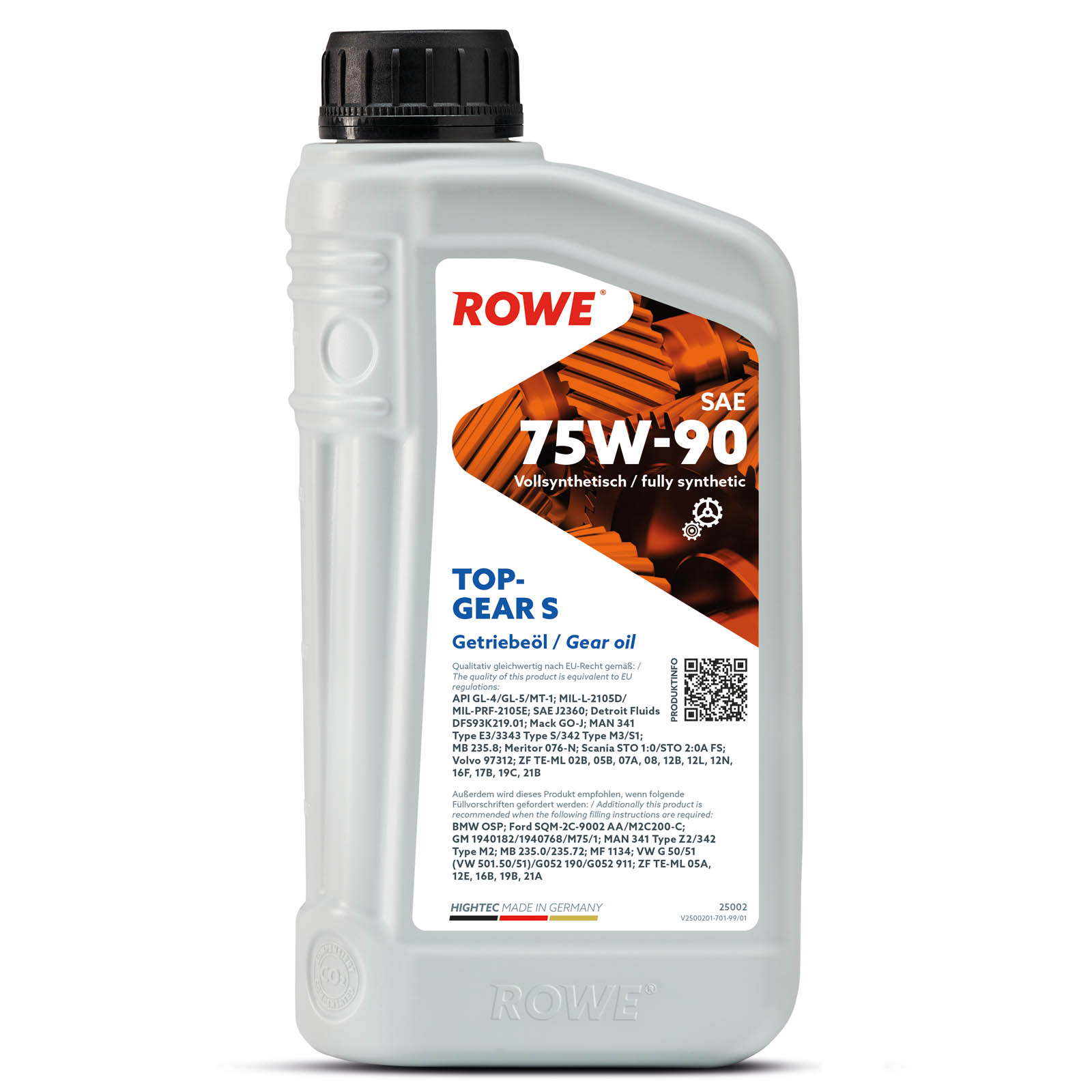 1L Rowe Higtech Topgear Getriebeöl 75W-90 S