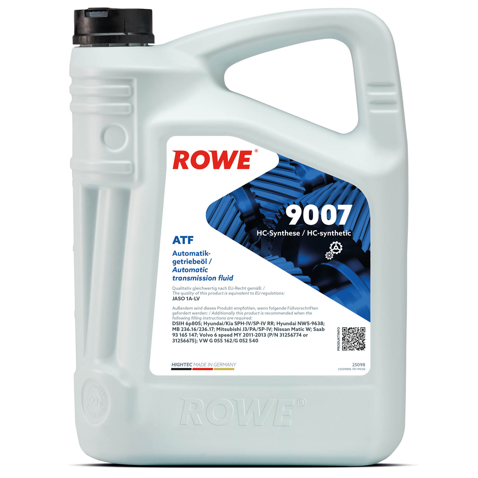 5L ROWE HIGHTEC ATF 9007 Hochleistungs-Automatikgetriebeöl