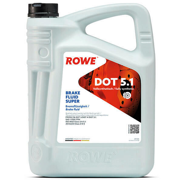 5L ROWE HIGHTEC BRAKE FLUID SUPER DOT 5.1 Bremsflüssigkeit