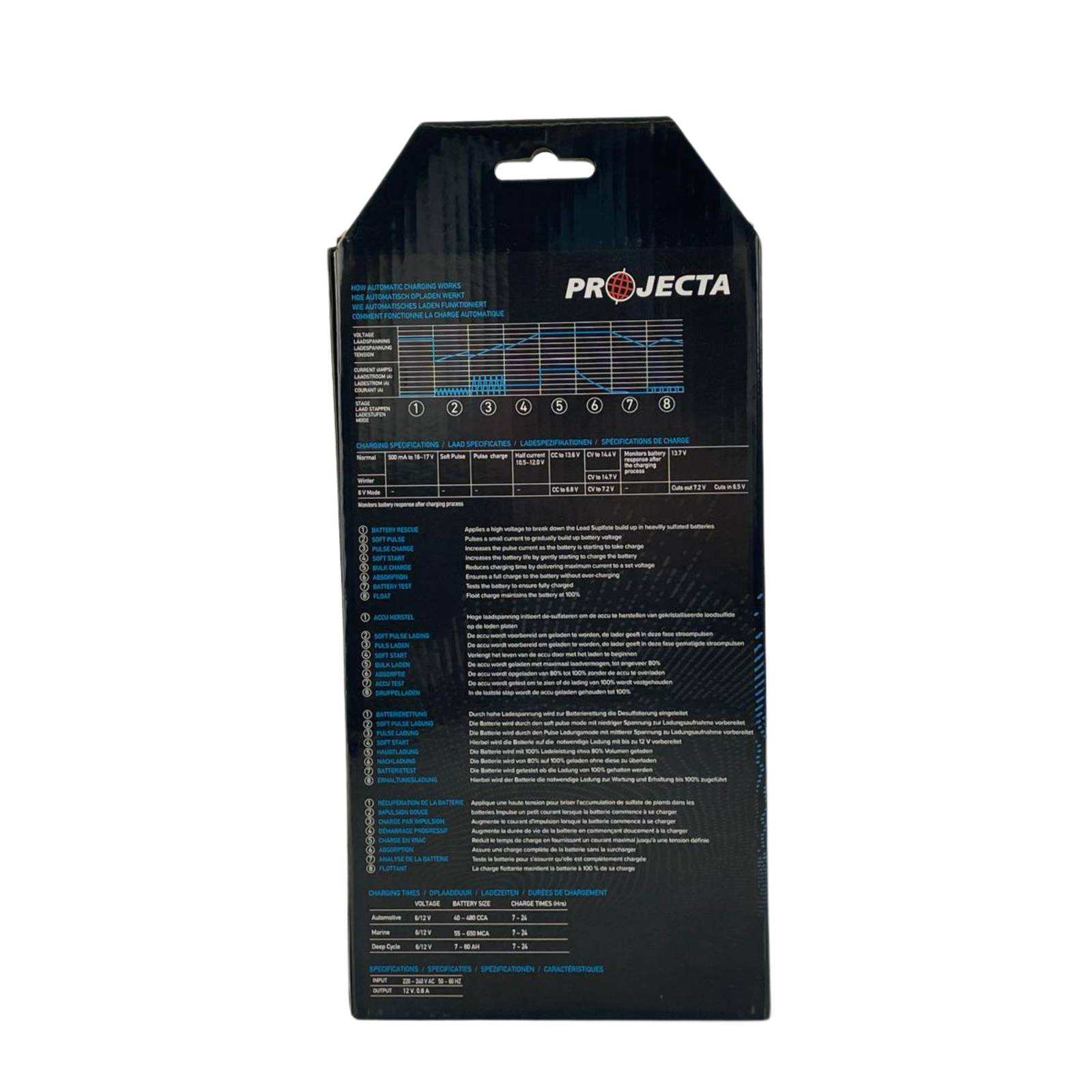 Projecta AC040 Automatik-Ladegerät, 4,0 A, 12 + 6 V