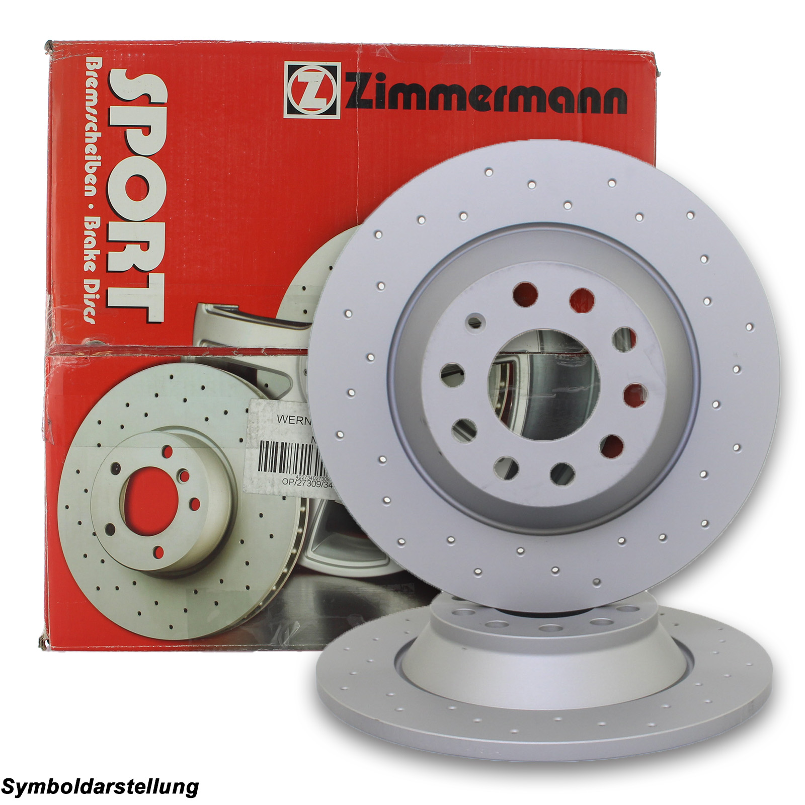 2x ZIMMERMANN Brake Disc SPORT BRAKE DISC COAT Z