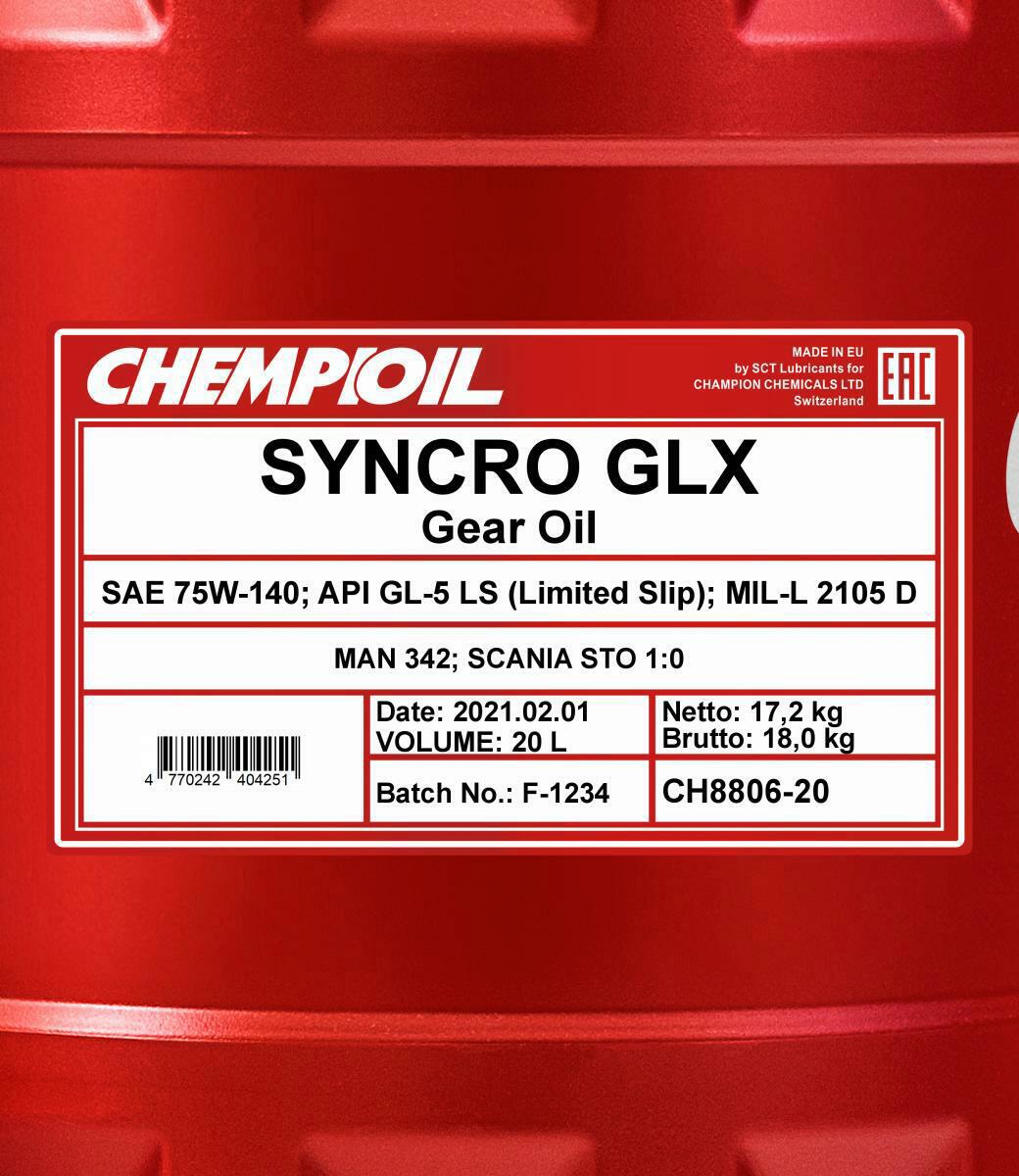 20L Chempioil Syncro GLX 75W-140