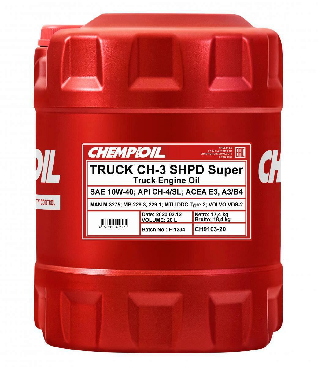 20L Chempioil TRUCK CH-3 SHPD Super 10W40