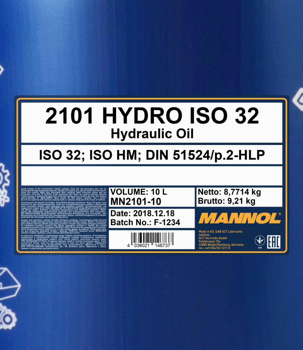 10L Mannol Hydro ISO 32 Hydrauliköl