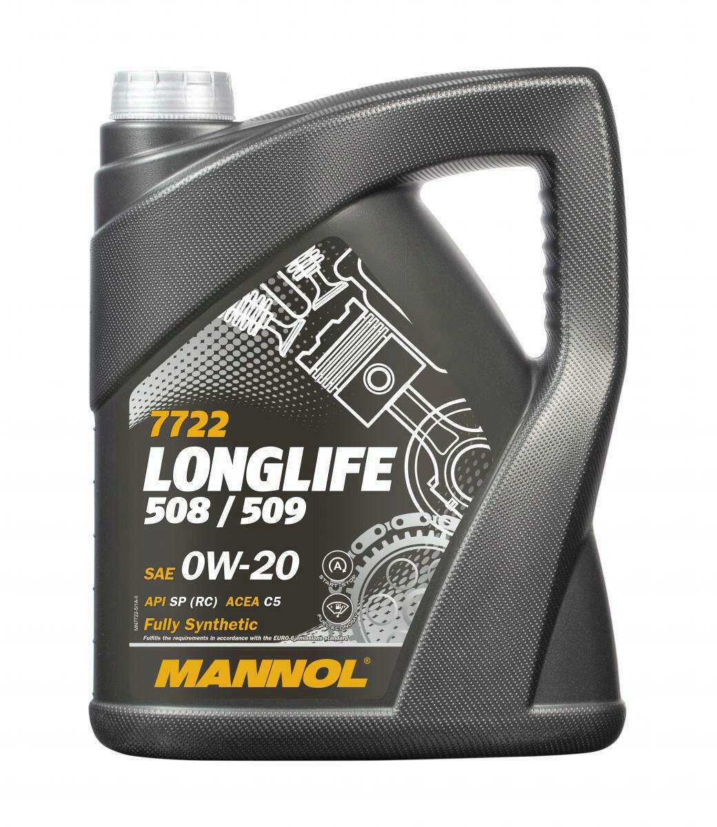 5L Mannol Motoröl Longlife 508/509 0W-20