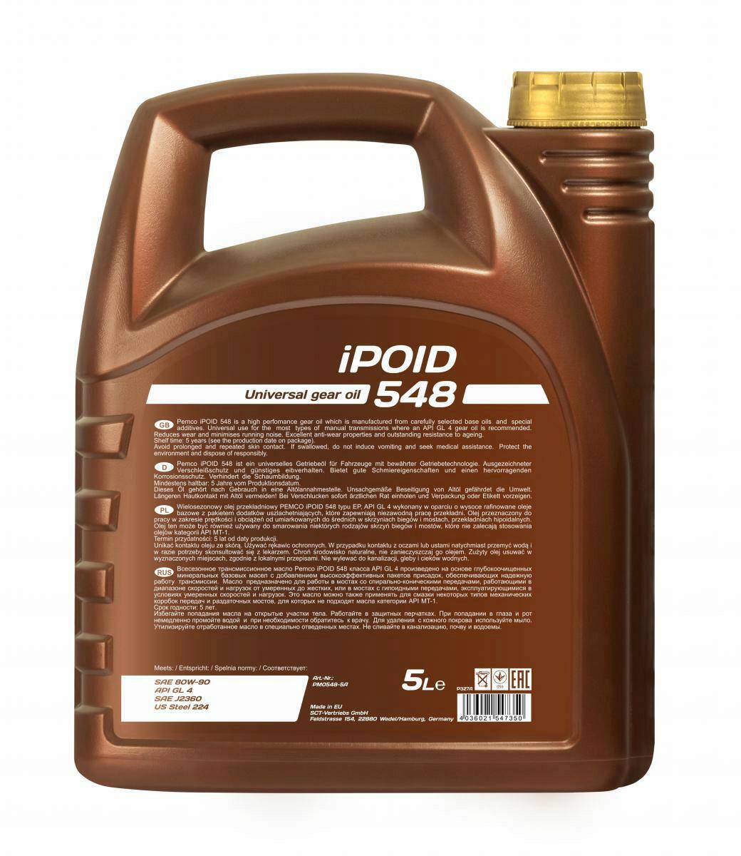 5L Pemco iPOID 548 80W-90 GL-4 Getriebeöl