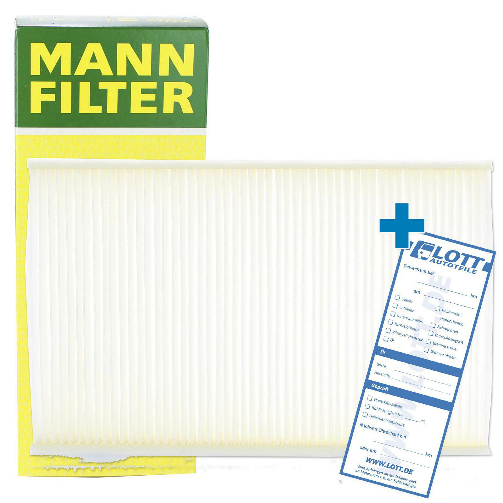 MANN-FILTER Filter, Innenraumluft