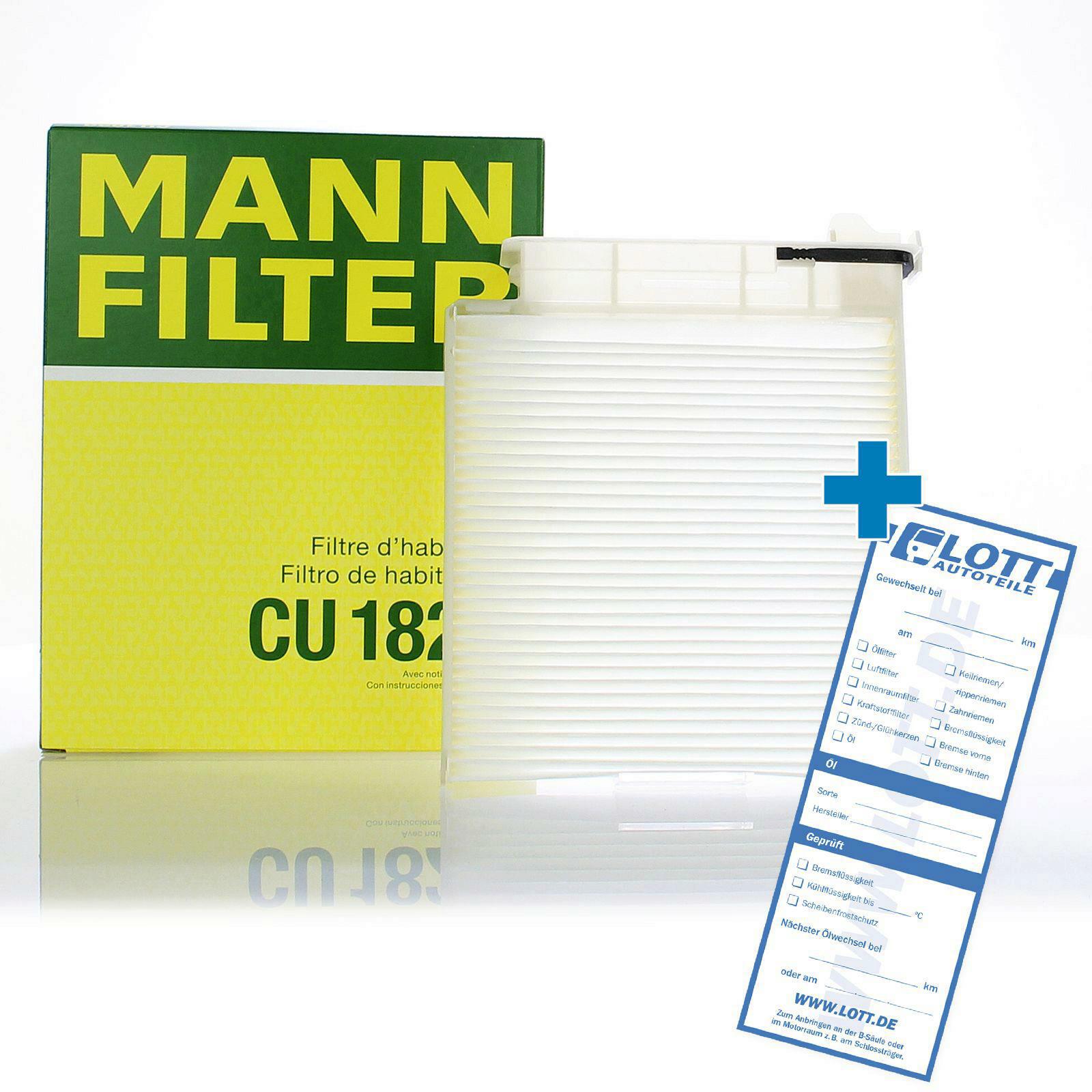 MANN-FILTER Innenraumfilter Filter Innenraumluft