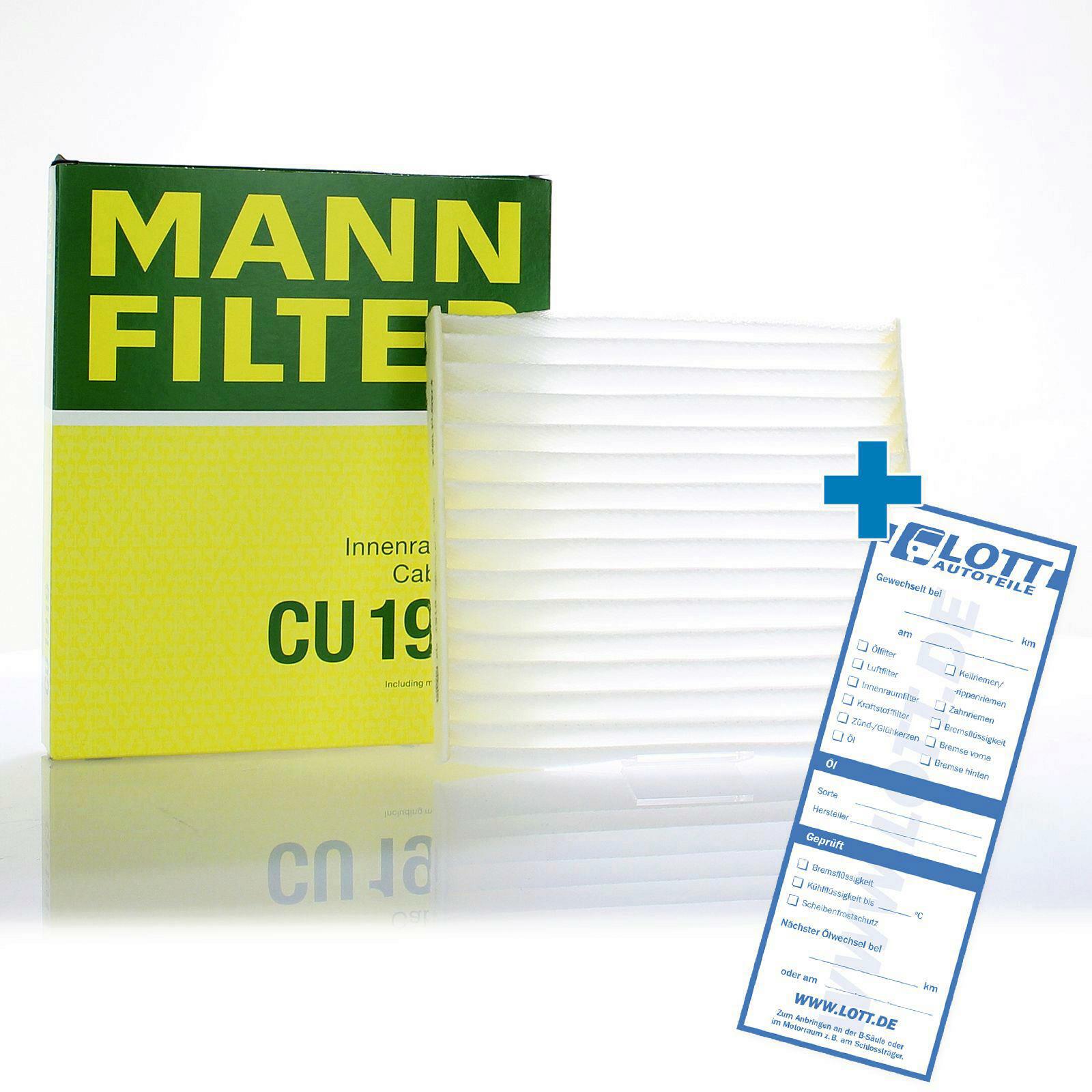 MANN-FILTER Innenraumfilter Filter Innenraumluft