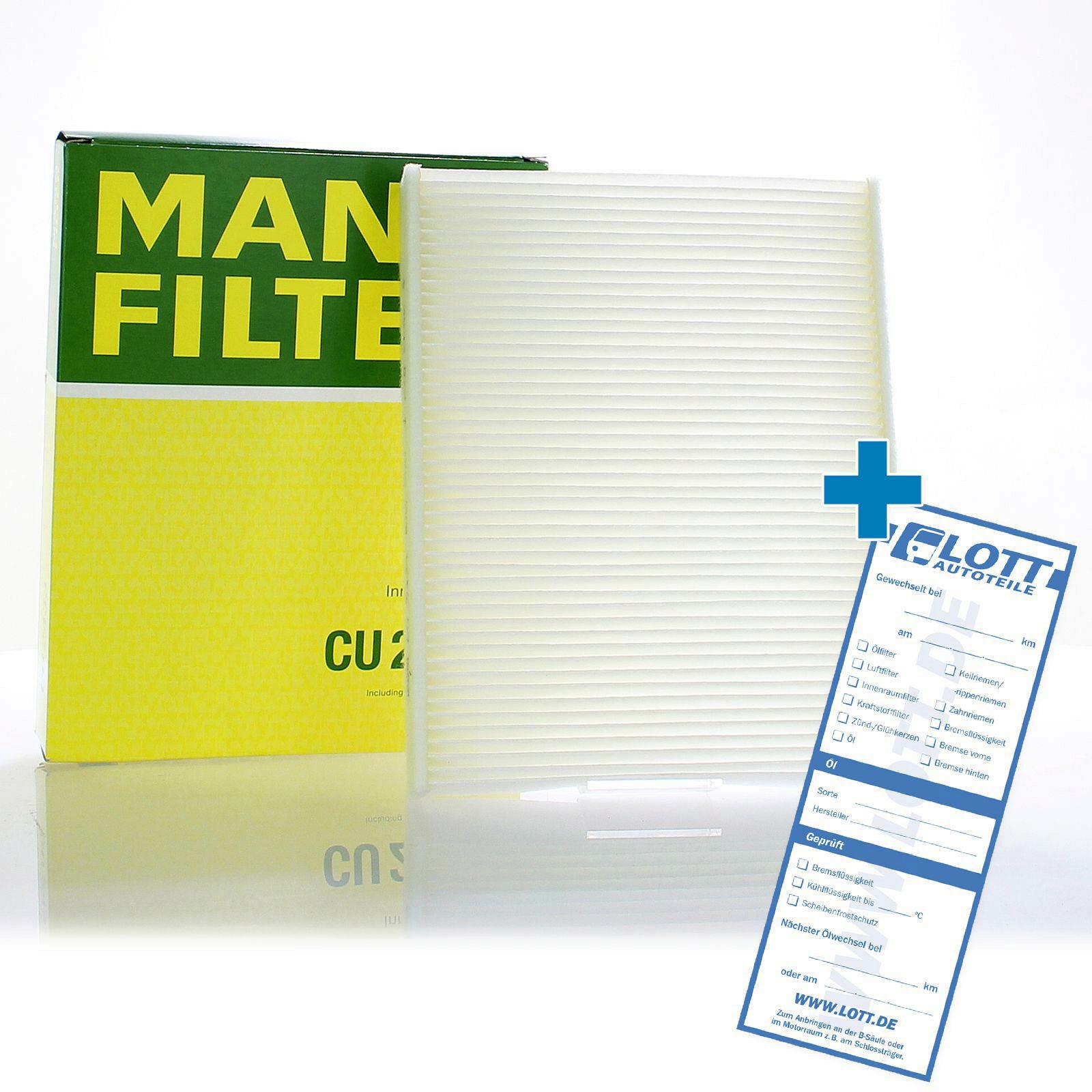 MANN-FILTER Innenraumfilter Filter Innenraumluft