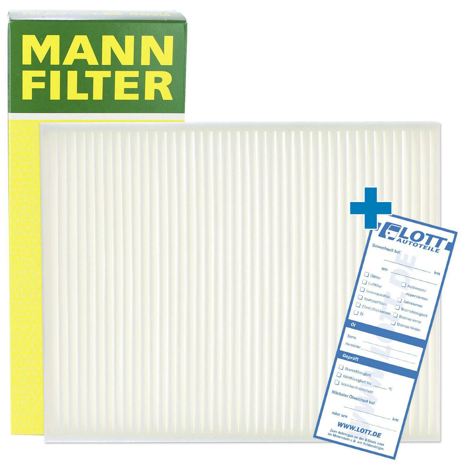 MANN-FILTER Filter, Innenraumluft