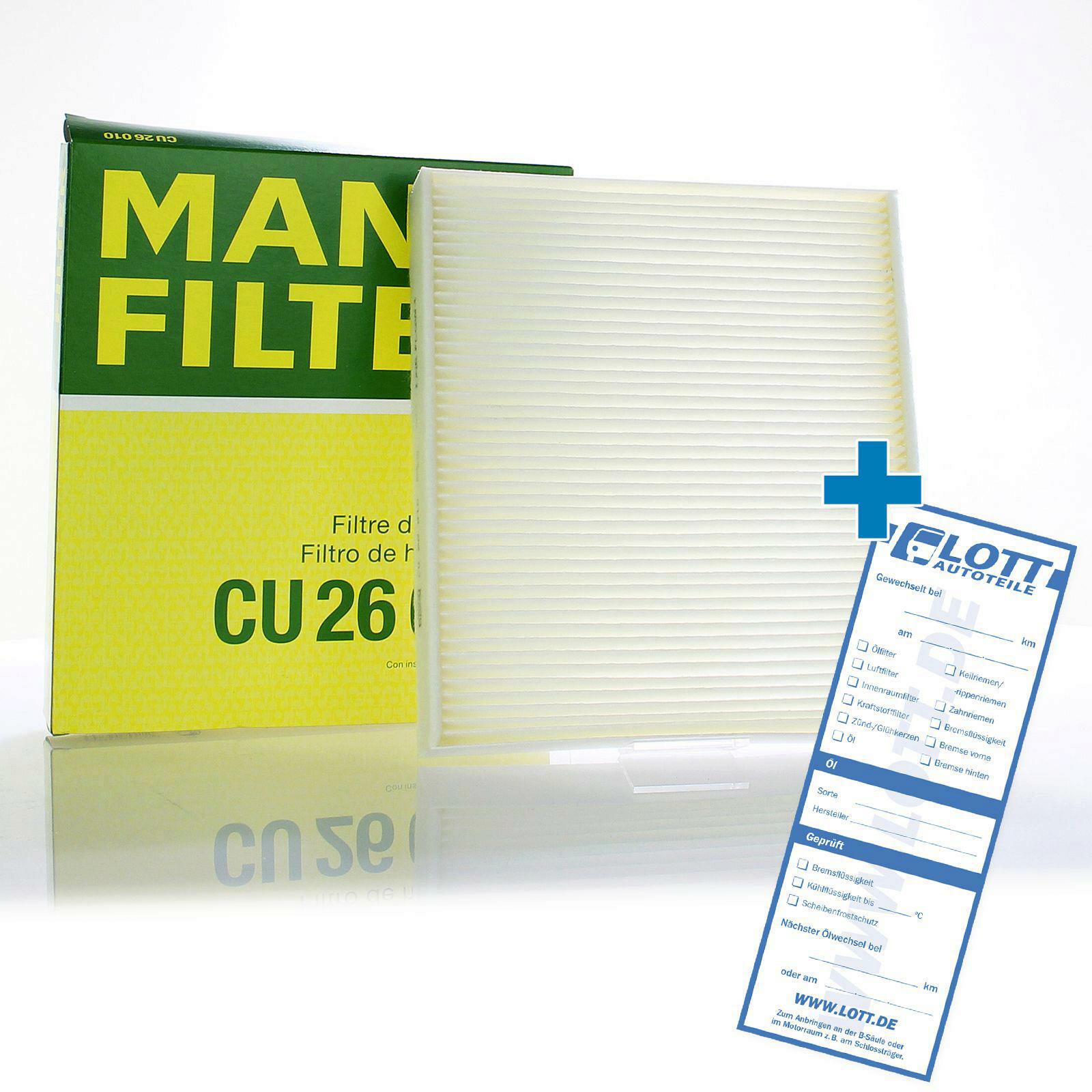 MANN-FILTER Filter, Innenraumluft