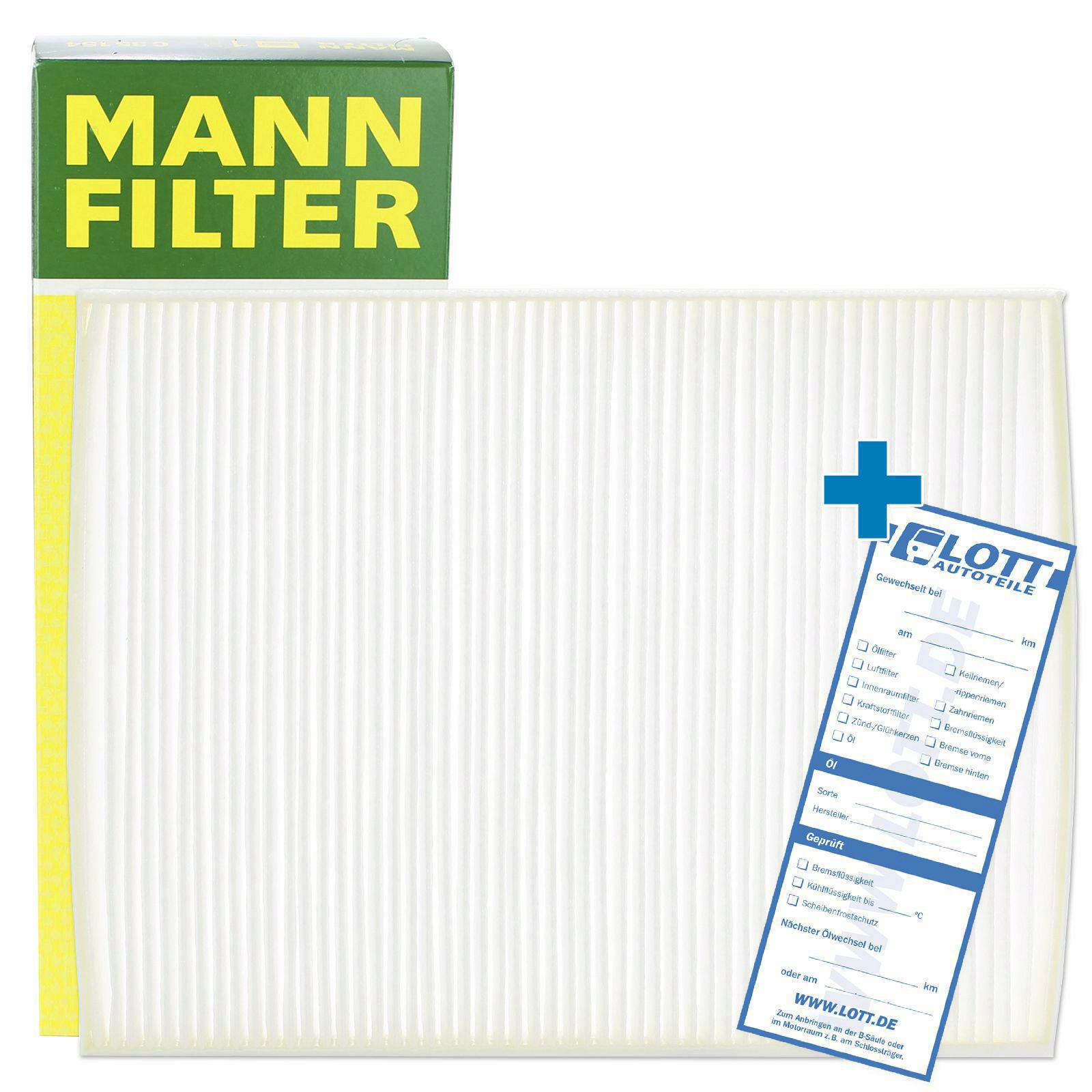 MANN-FILTER Innenraumfilter Filter Innenraumluft