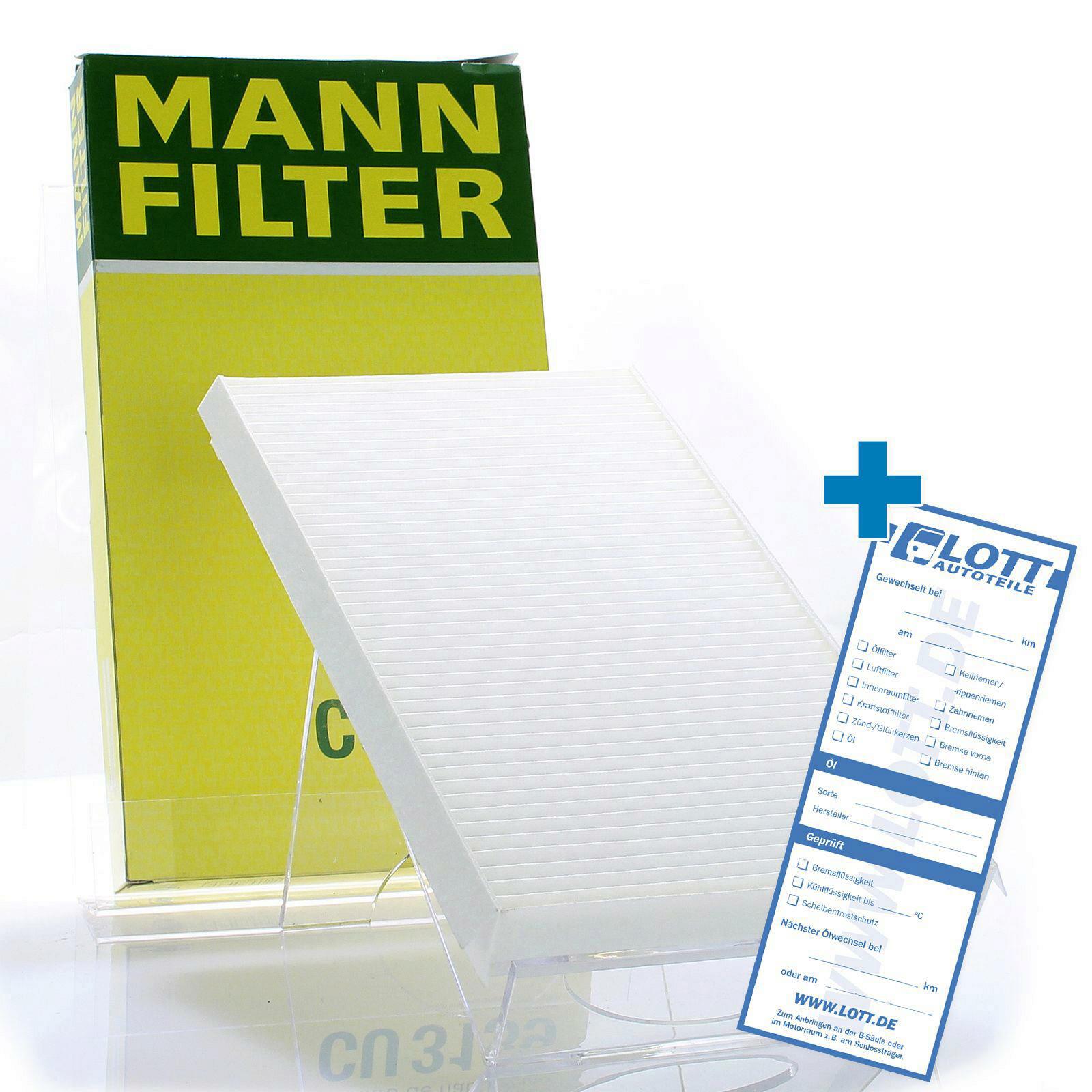 MANN-FILTER Innenraumfilter Filter Innenraumluft CU 3139