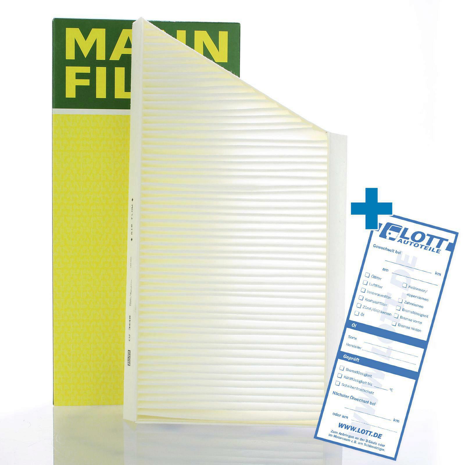 MANN-FILTER Innenraumfilter Filter Innenraumluft