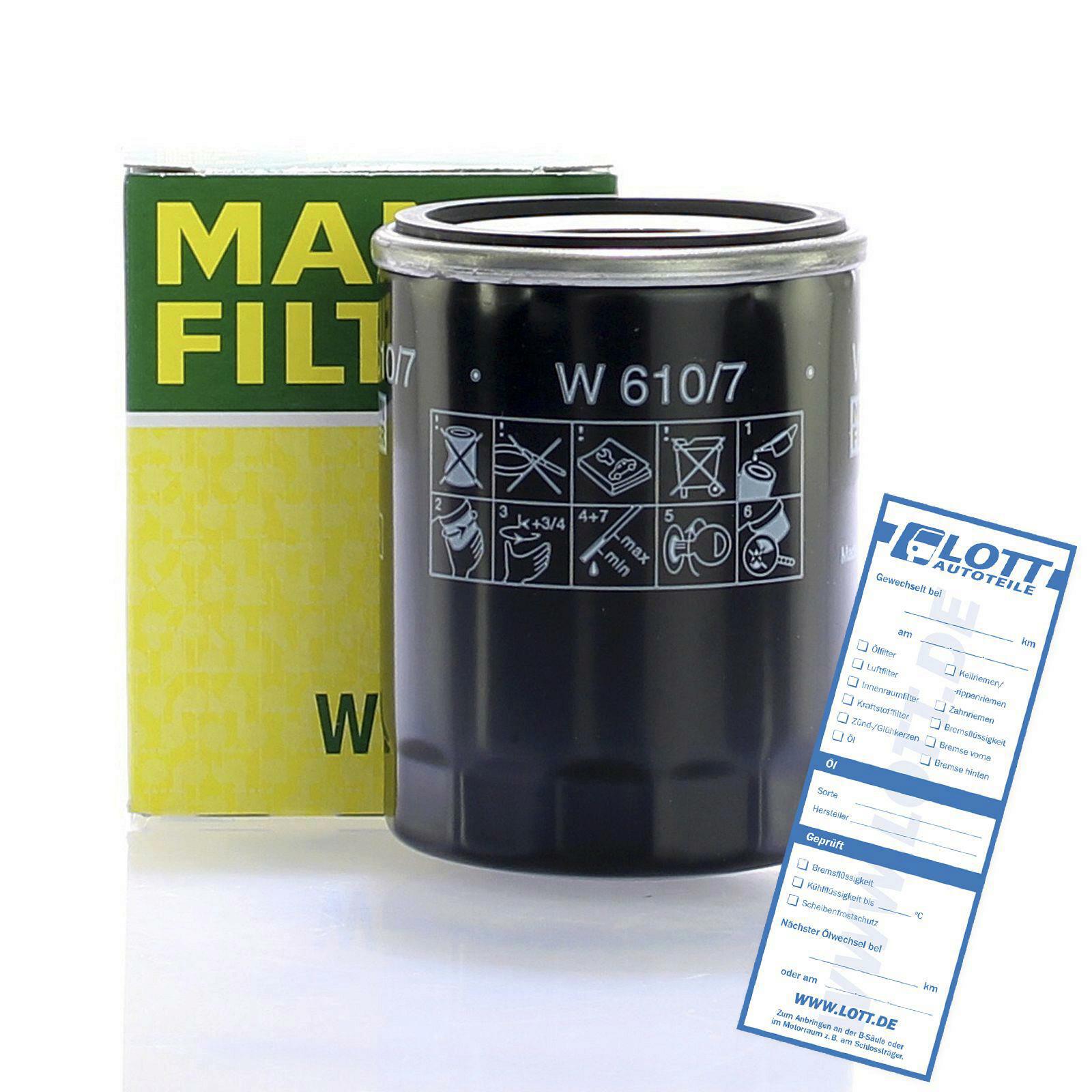 MANN-FILTER Oil Filter