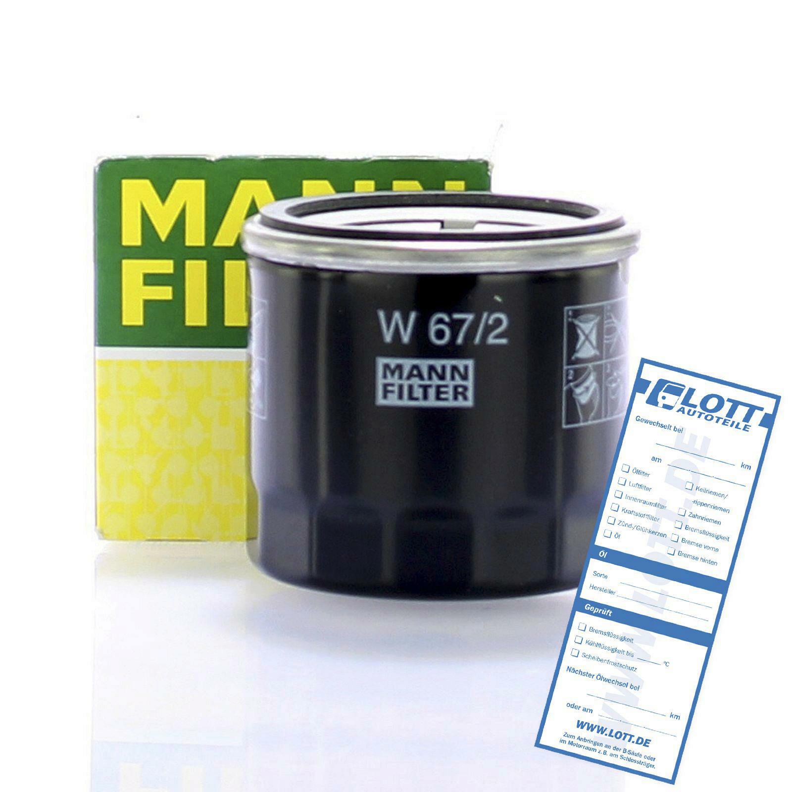 MANN-FILTER &Ouml;lfilter