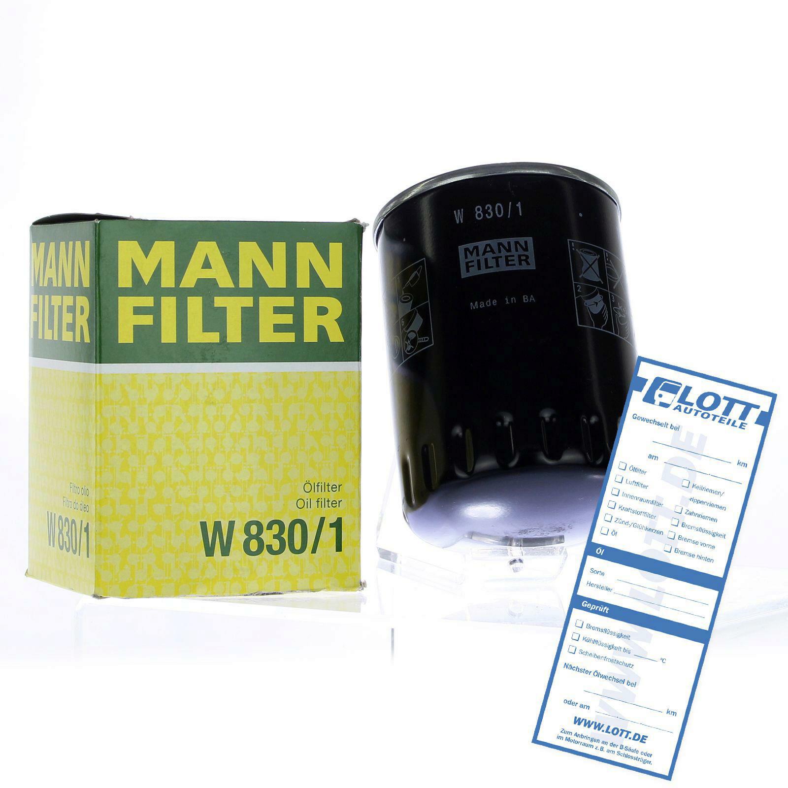 MANN-FILTER Ölfilter