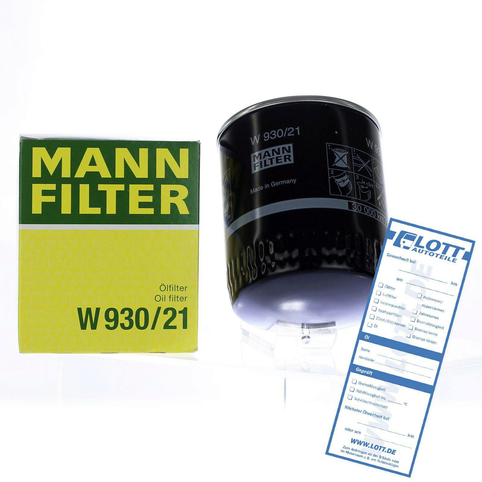 MANN-FILTER Ölfilter