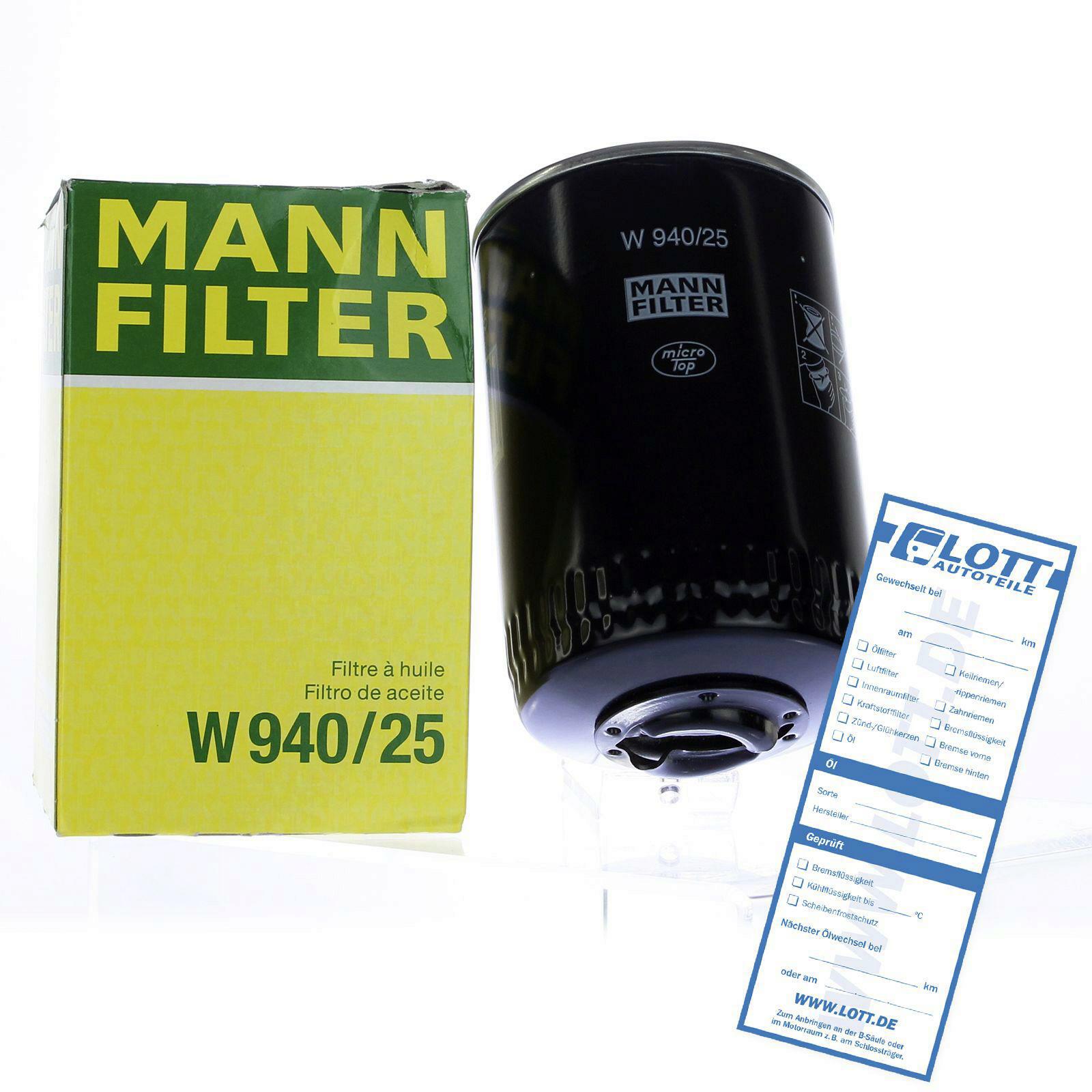 MANN-FILTER Ölfilter