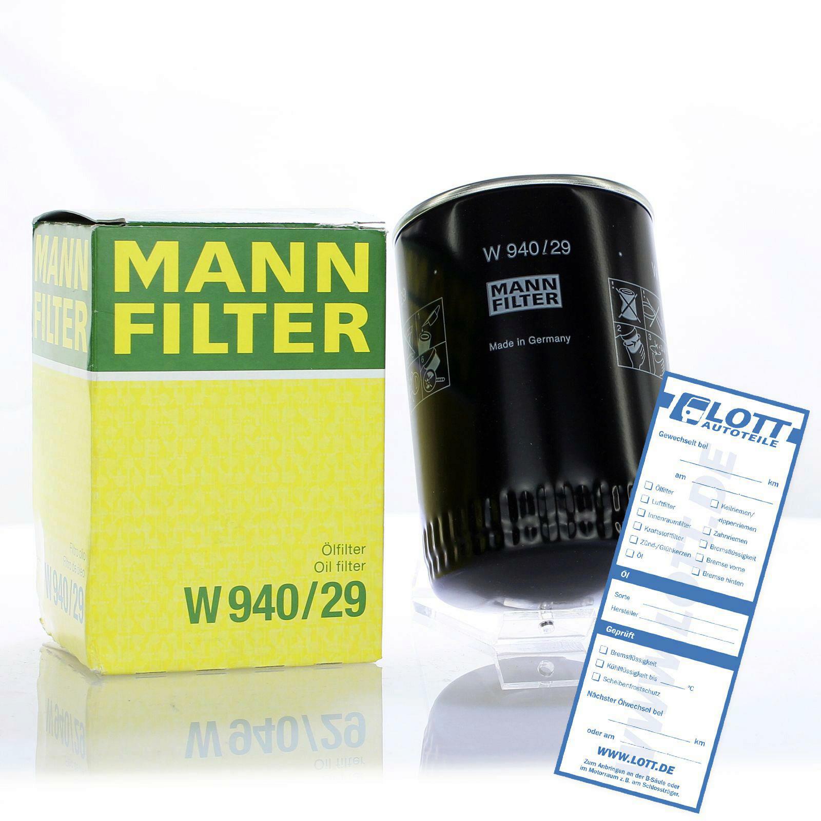 MANN-FILTER Ölfilter