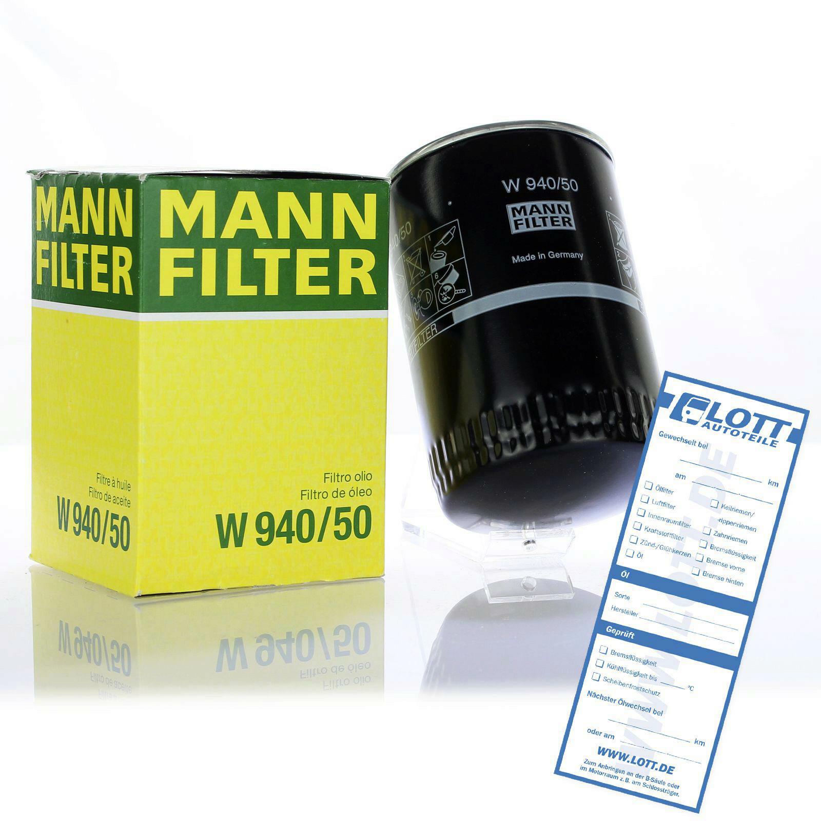 MANN-FILTER Ölfilter