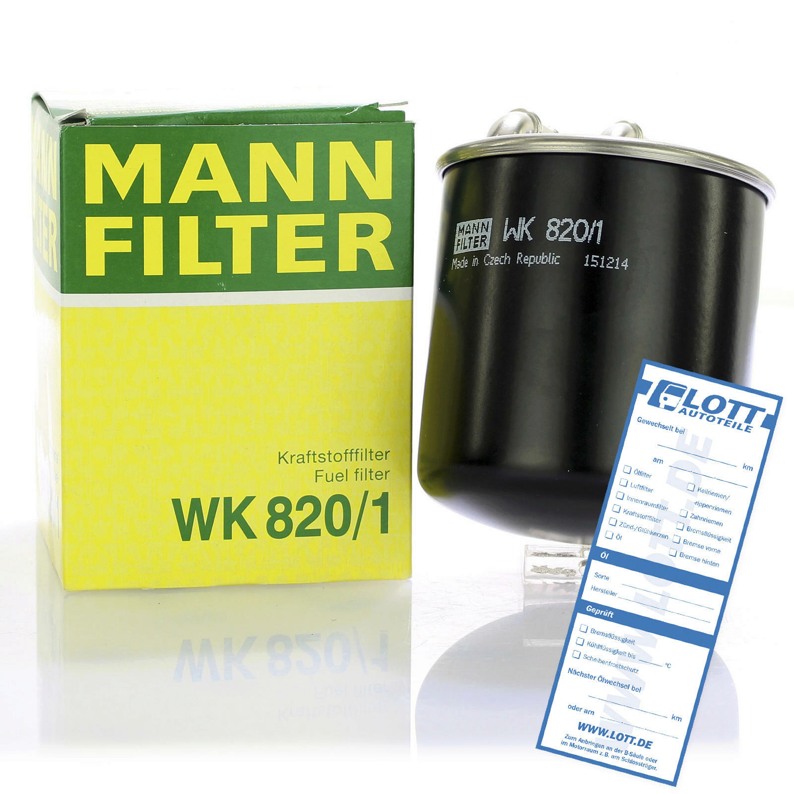 MANN-FILTER Kraftstofffilter WK 820/1