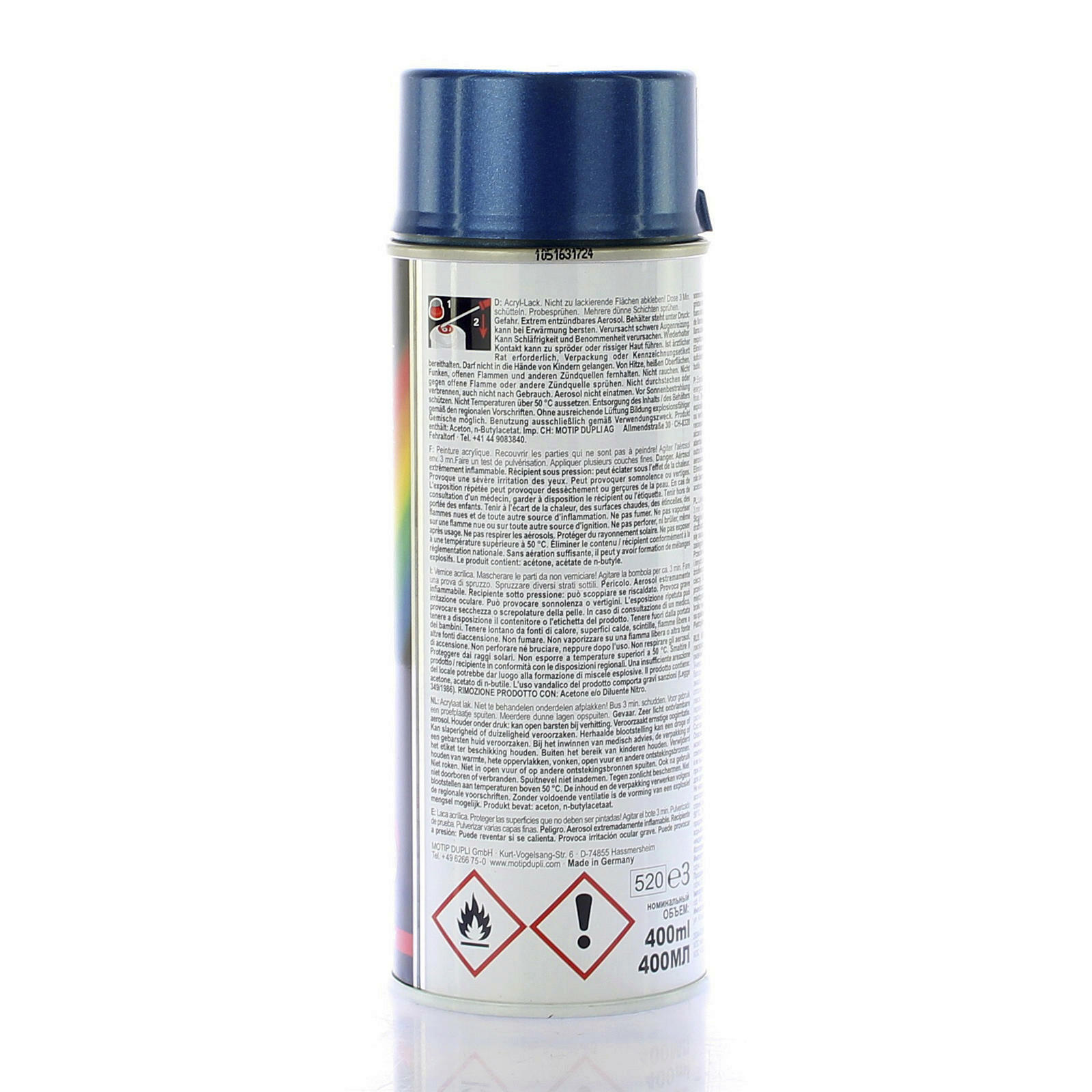 MOTIP Autolack Lackspray blau 400ml